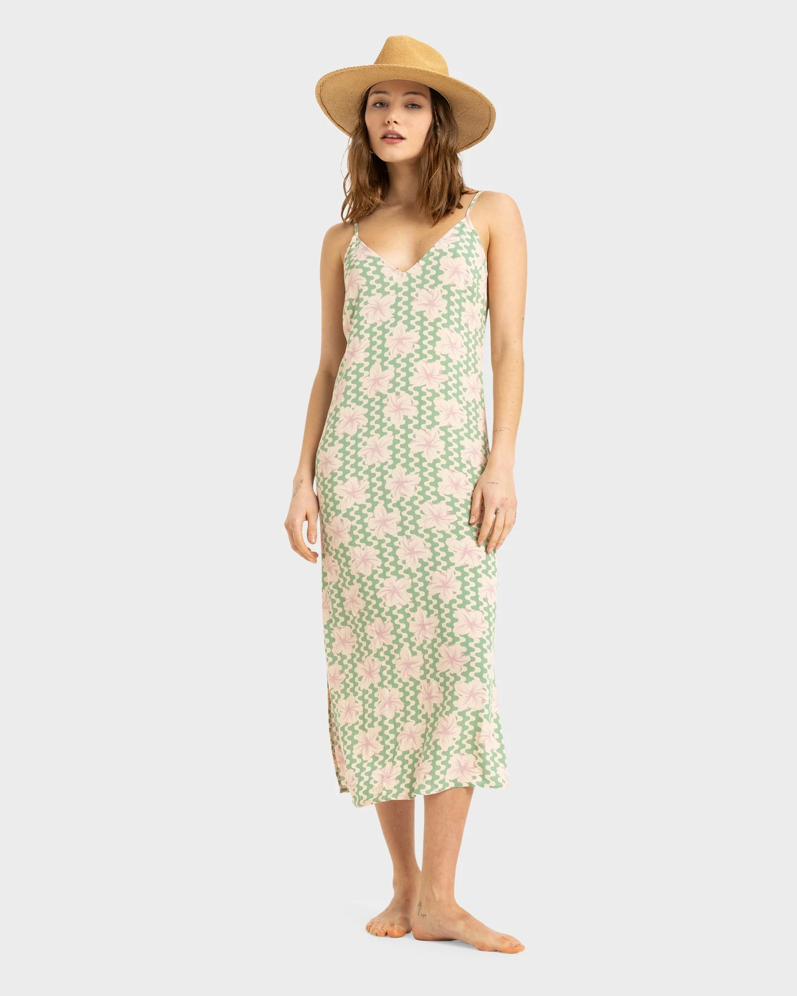 Womens Stay Sunny Slip Midi Dress - Image 2