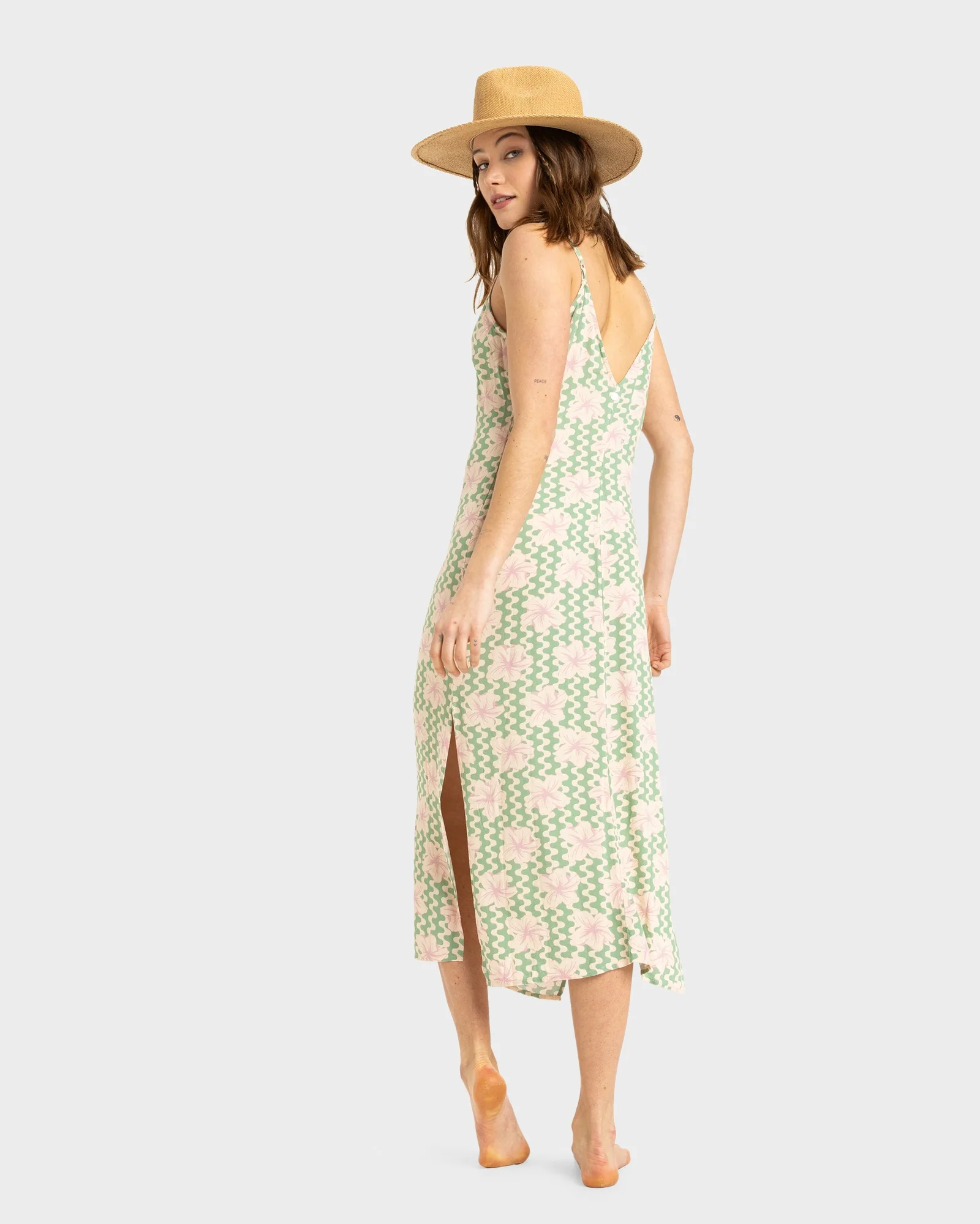 Womens Stay Sunny Slip Midi Dress - Image 4