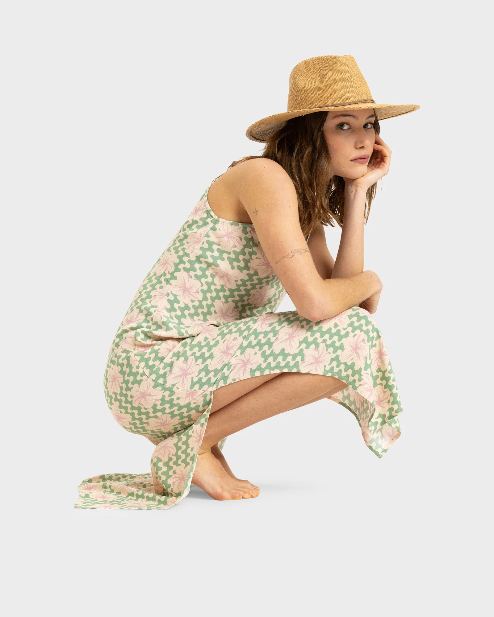 Womens Stay Sunny Slip Midi Dress - Image 7
