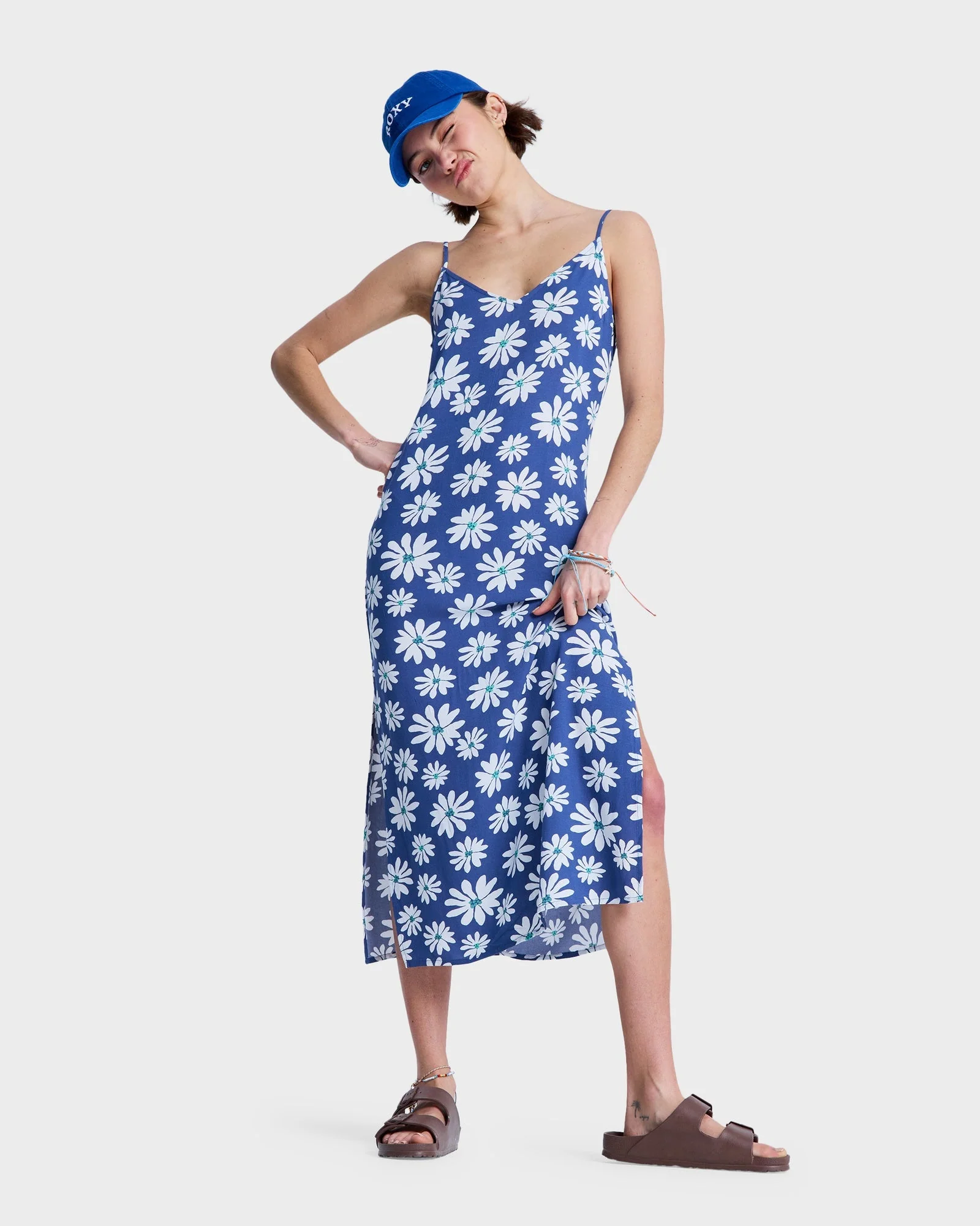 Womens Stay Sunny Slip Midi Dress - Image 5
