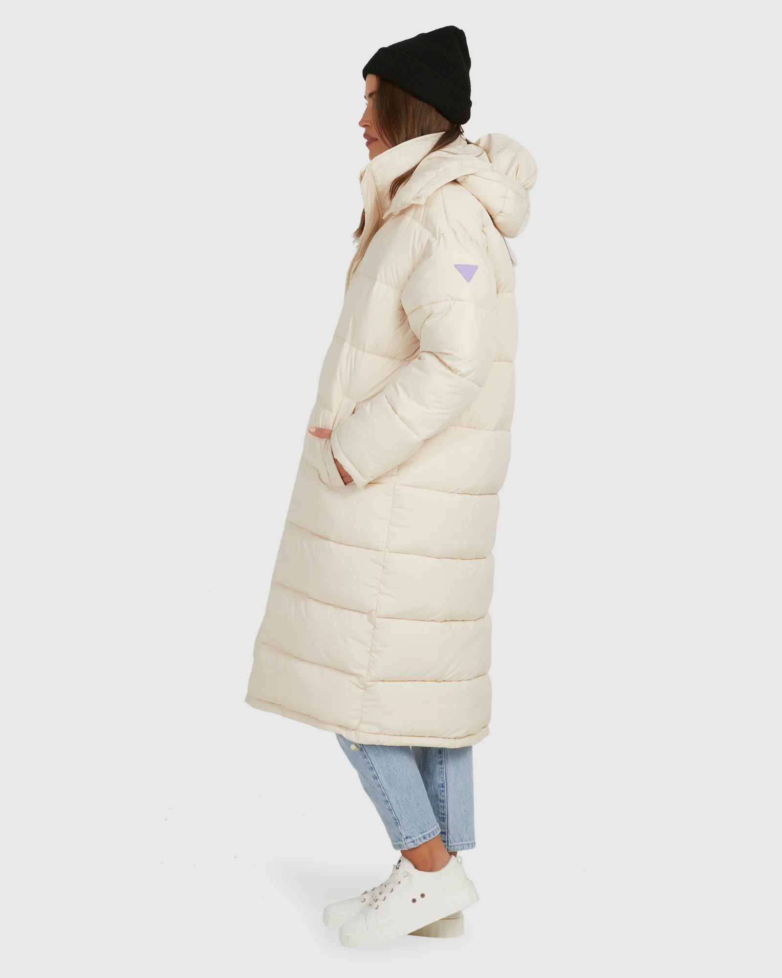 Womens Step Out Longline Puffer Jackets - Image 2