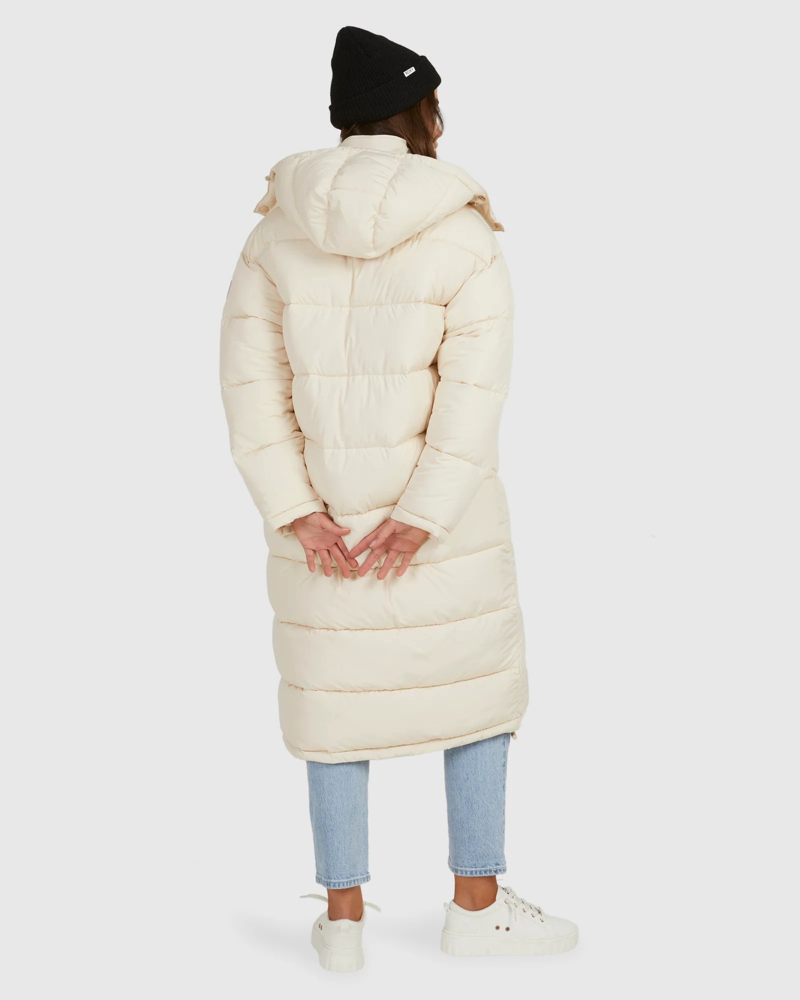 Womens Step Out Longline Puffer Jackets - Image 3