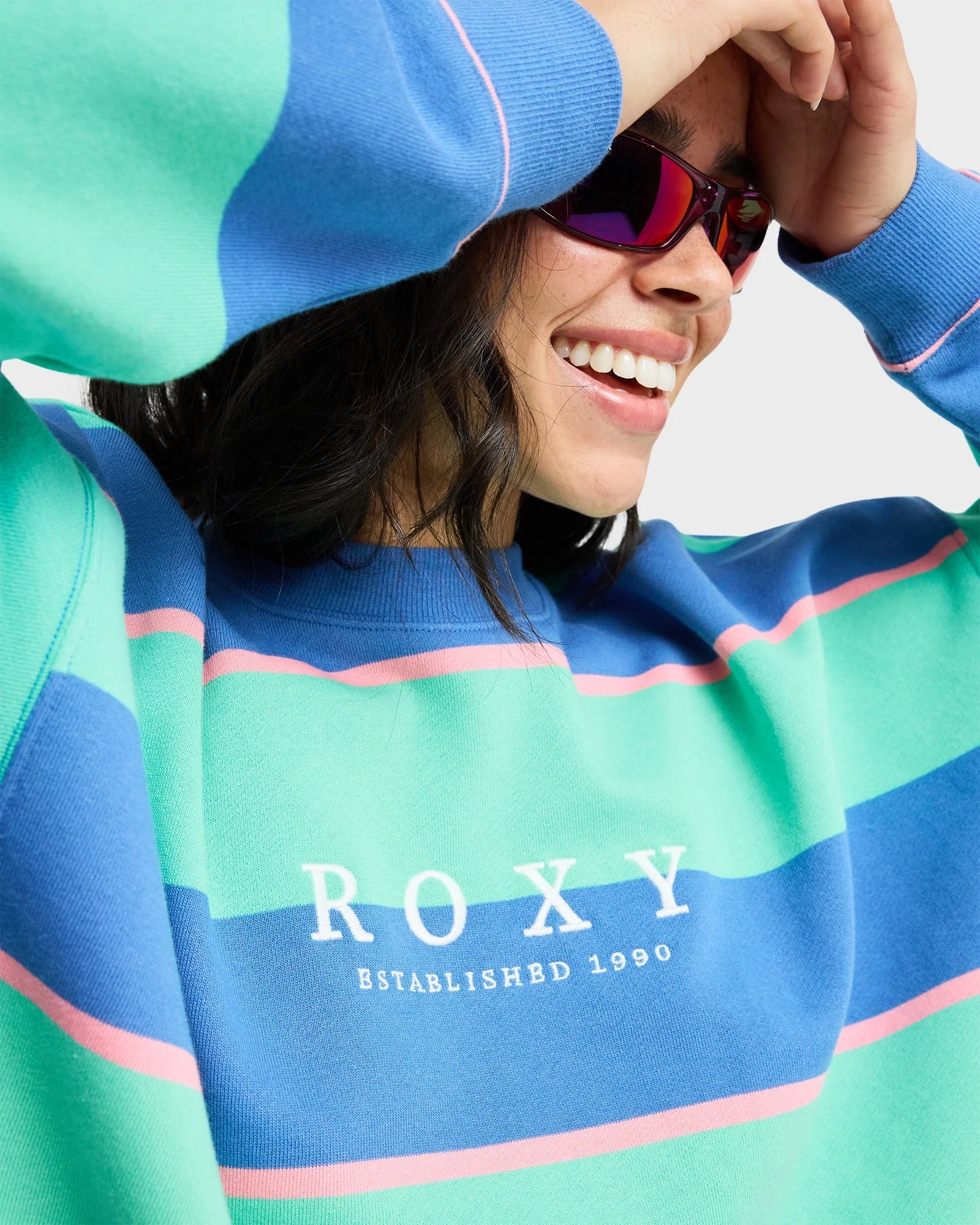 Womens Strictly Stripe Crew Neck - Image 6