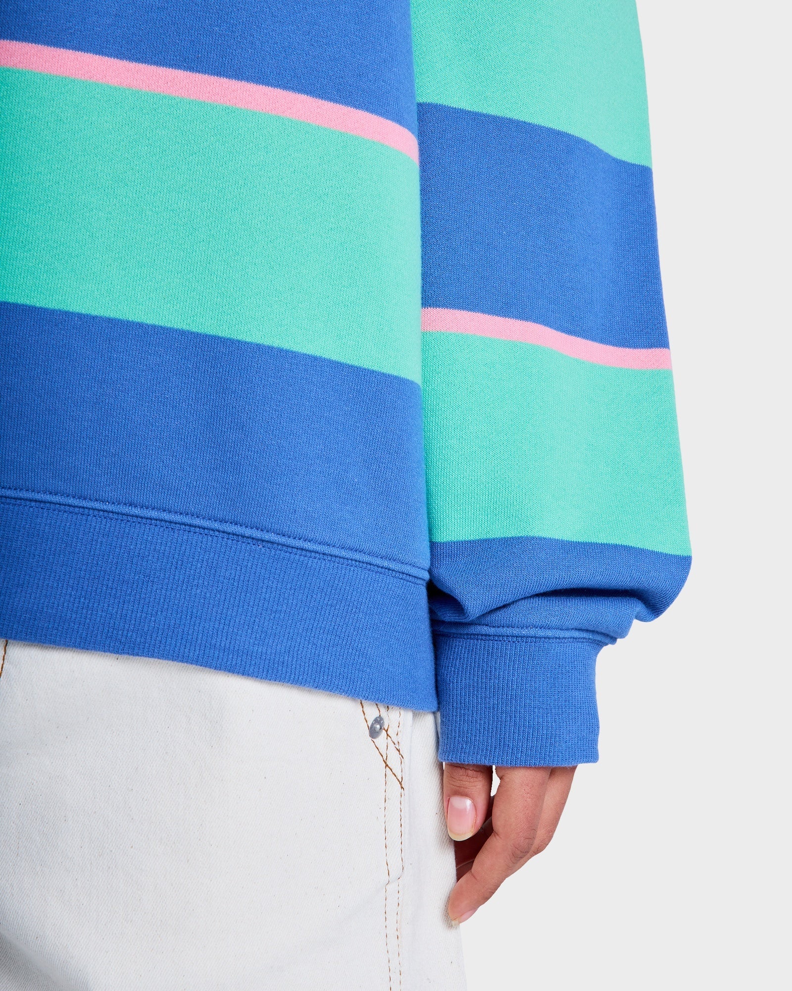 Womens Strictly Stripe Crew Neck - Image 7
