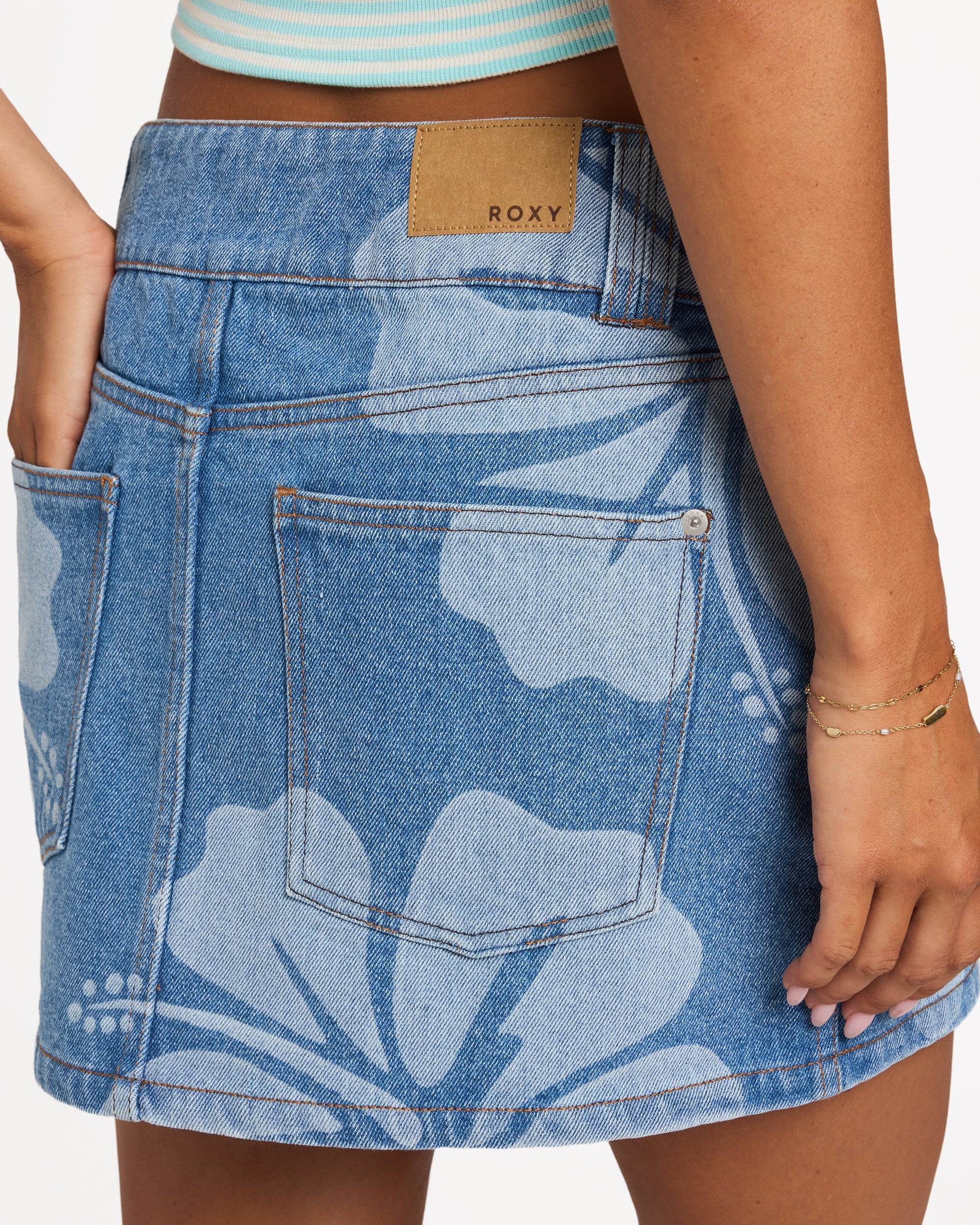 Womens Stunning Spirit Denim Mini Skirt - Image 5
