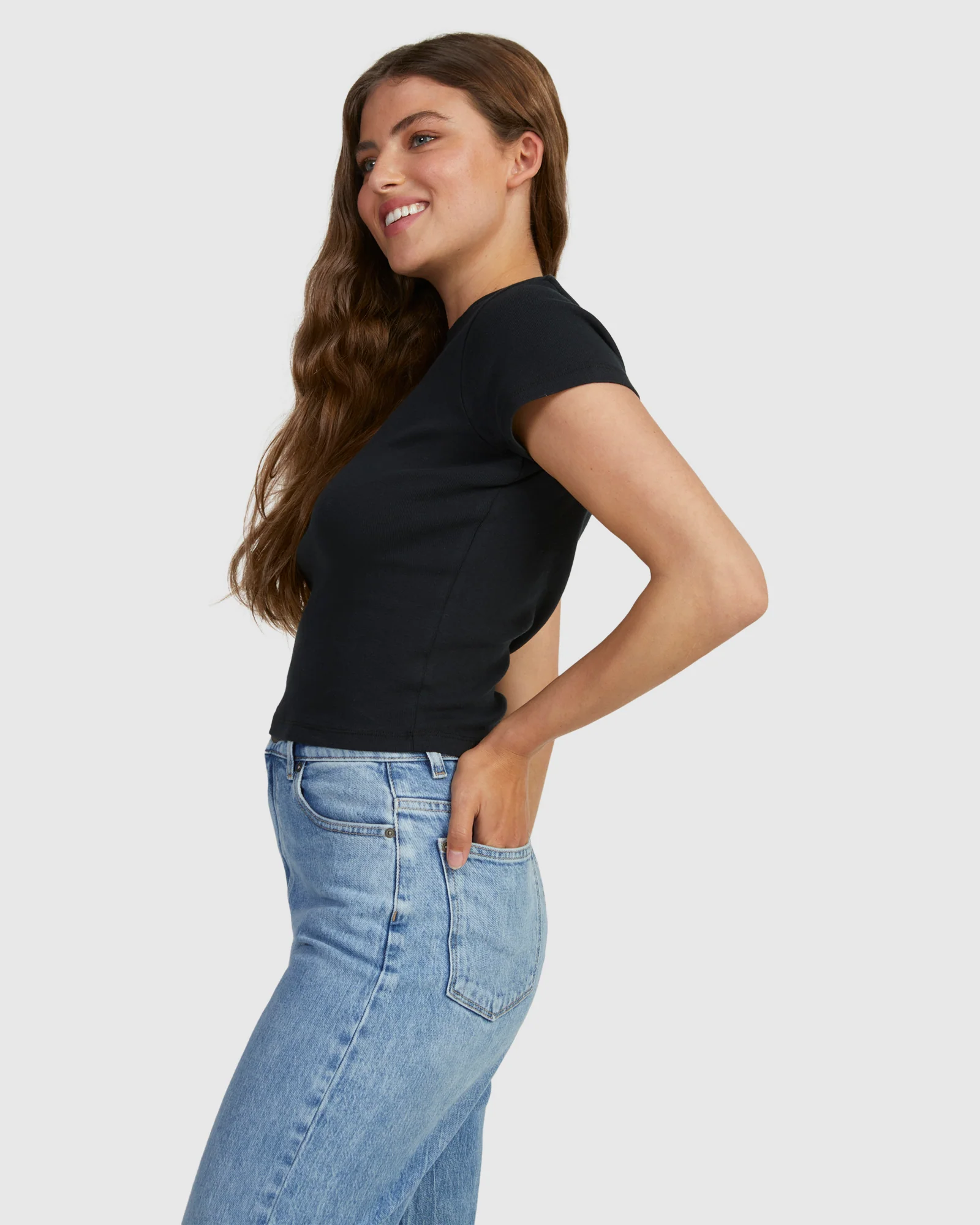 Womens Summertime Glow Baby Tee T-Shirt - Image 2