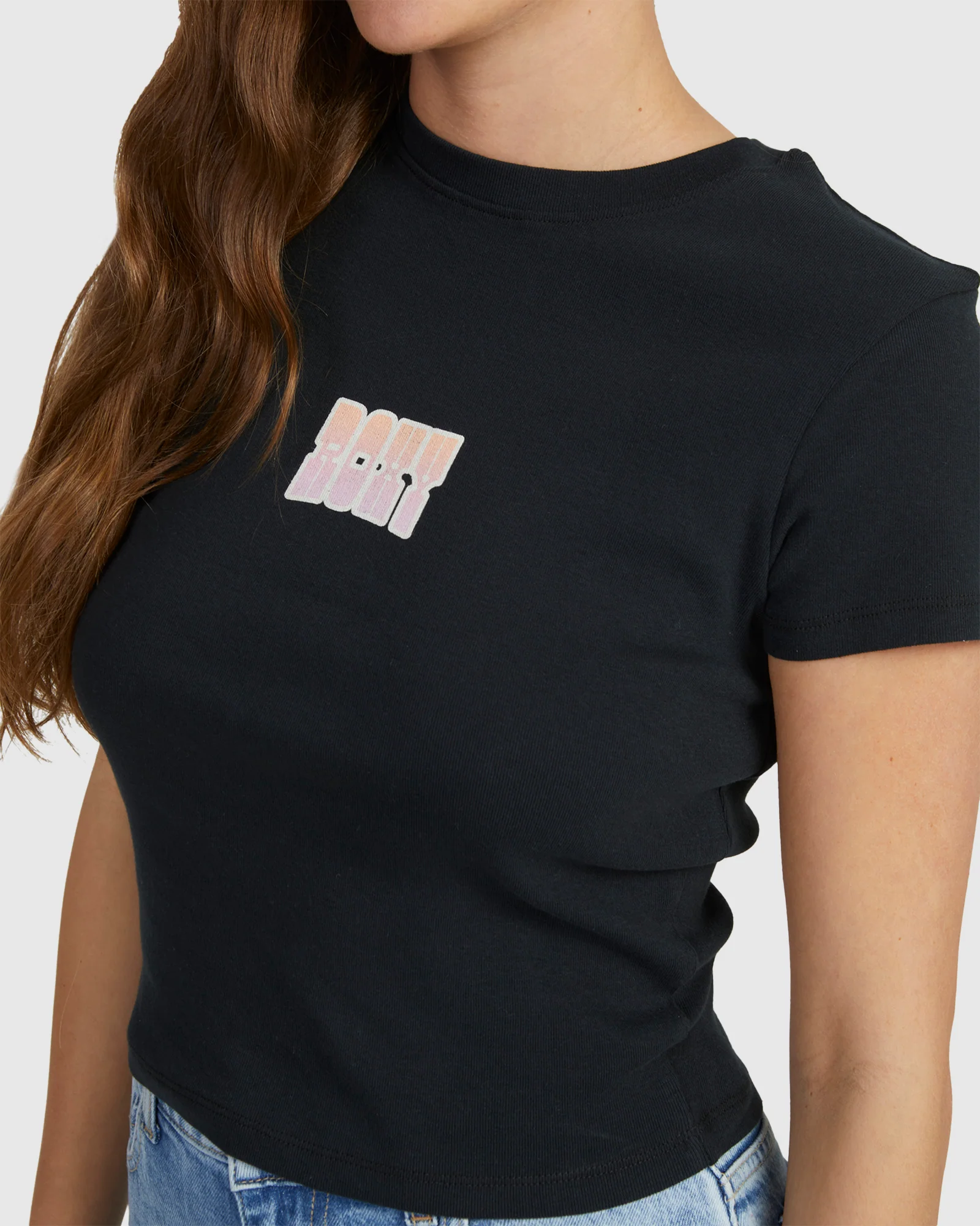 Womens Summertime Glow Baby Tee T-Shirt - Image 4