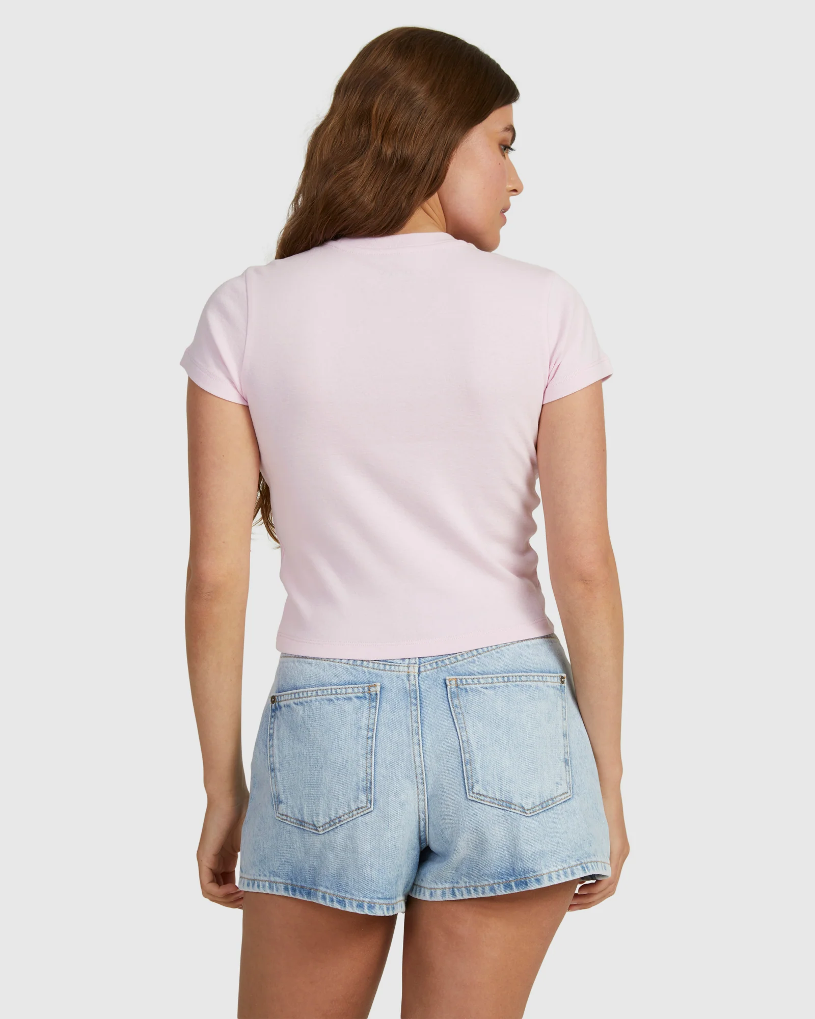 Womens Summertime Glow Baby Tee T-Shirt - Image 3