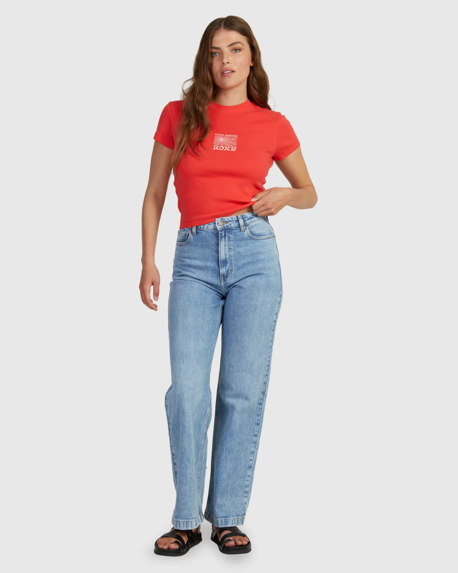 Womens Summertime Glow Baby Tee T-Shirt - Image 5