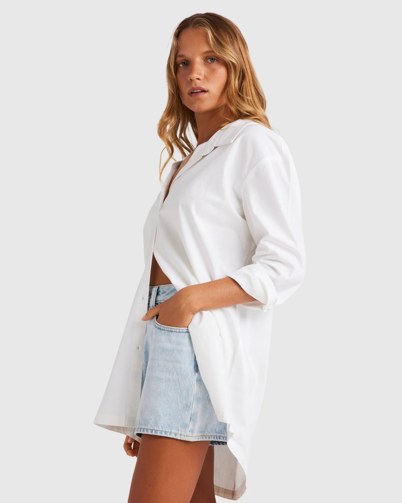 Womens Sun And Sand Beach Shirt Cover-Up - Image 2