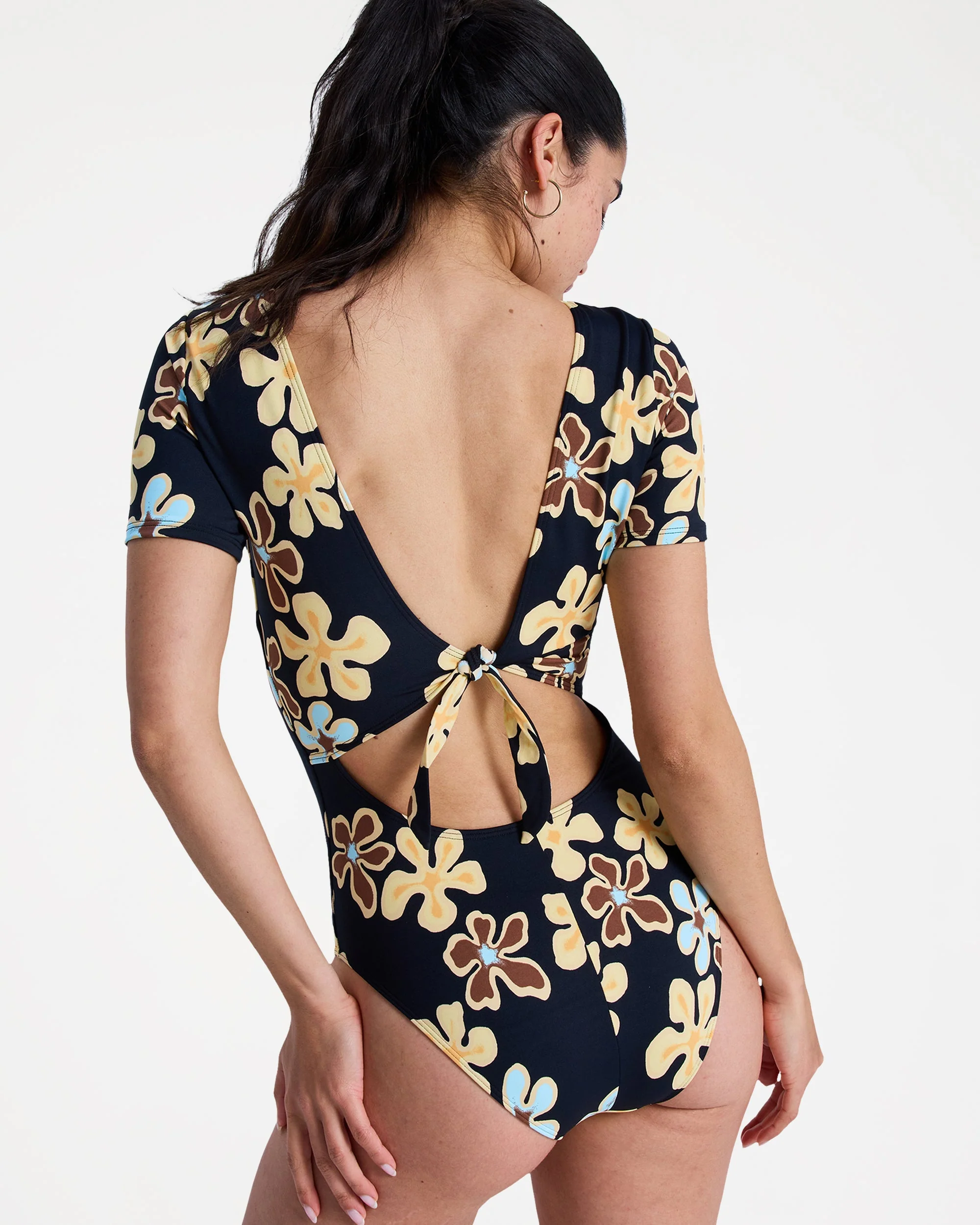 Womens Sun Babe Short sleeve One Piece Rash Vest - Image 2