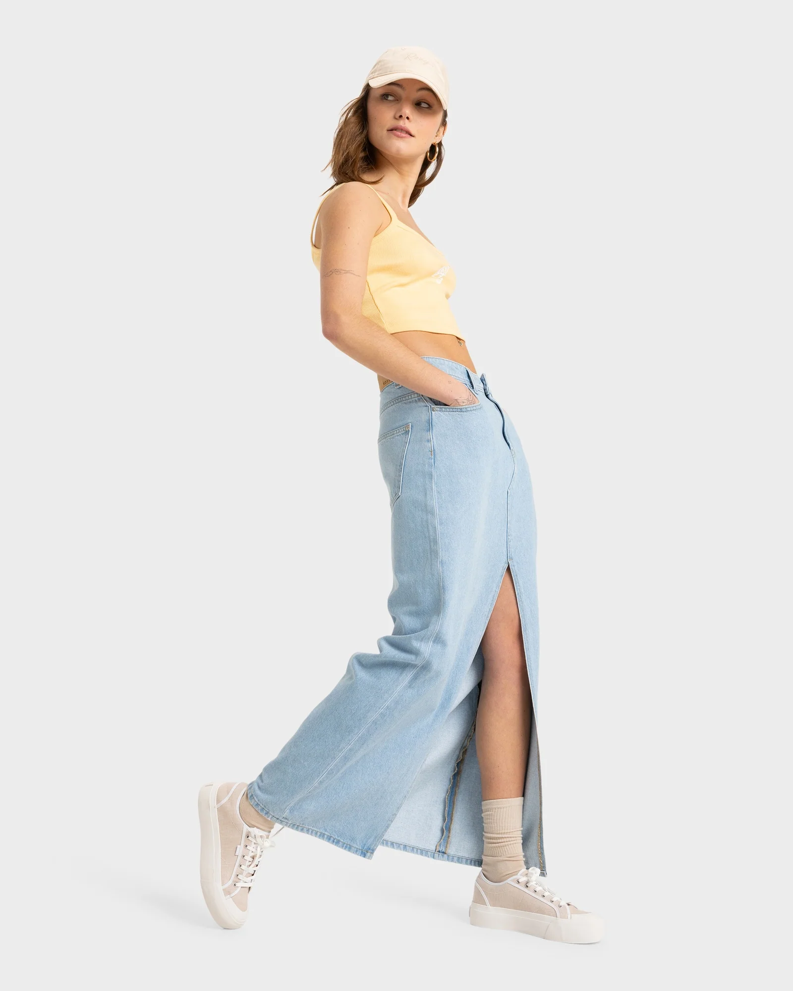 Womens Sun Winds Denim Skirts - Image 3