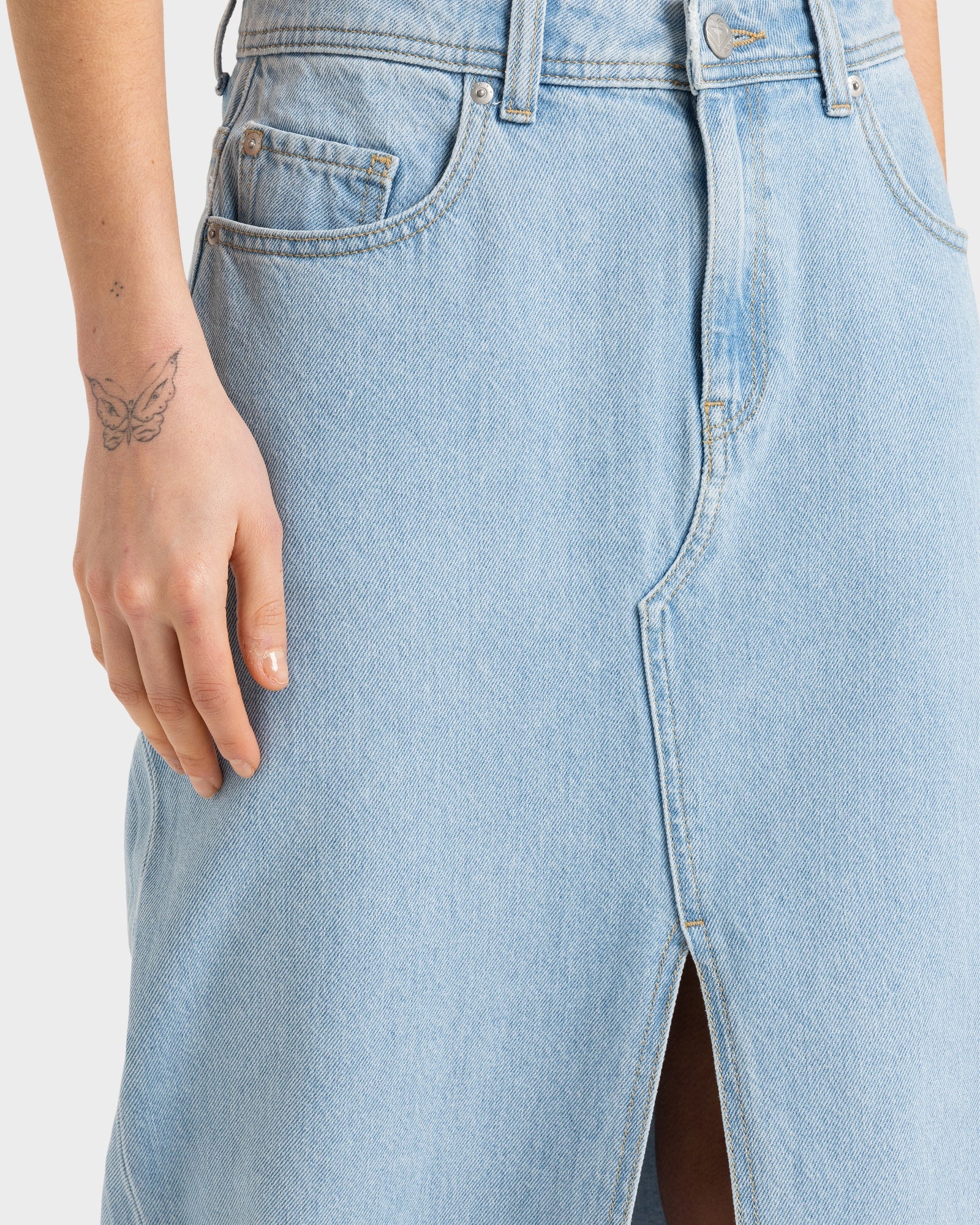Womens Sun Winds Denim Skirts - Image 5