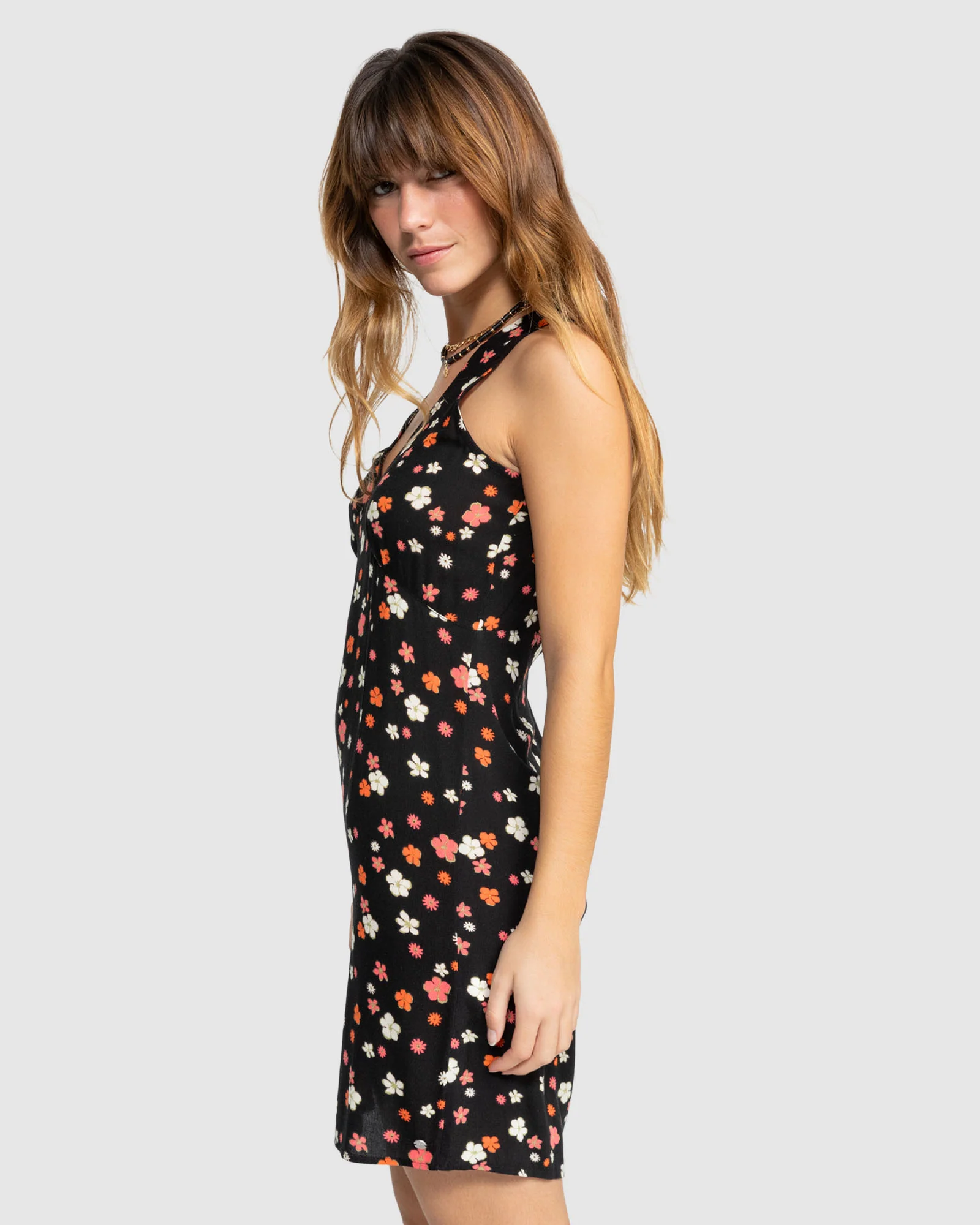 Womens Sunday Feeling Print Mini Dress - Image 2