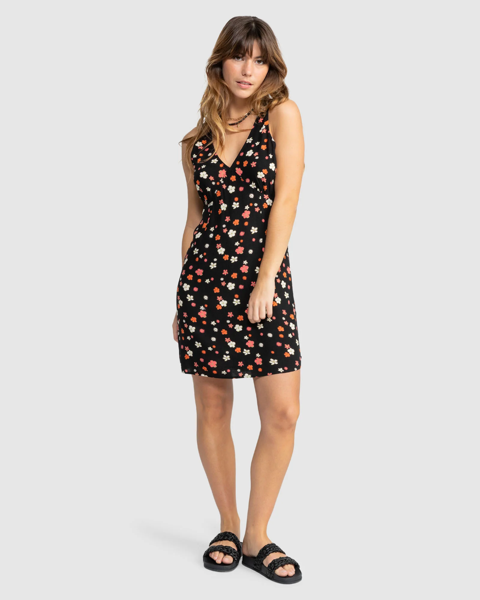 Womens Sunday Feeling Print Mini Dress - Image 5