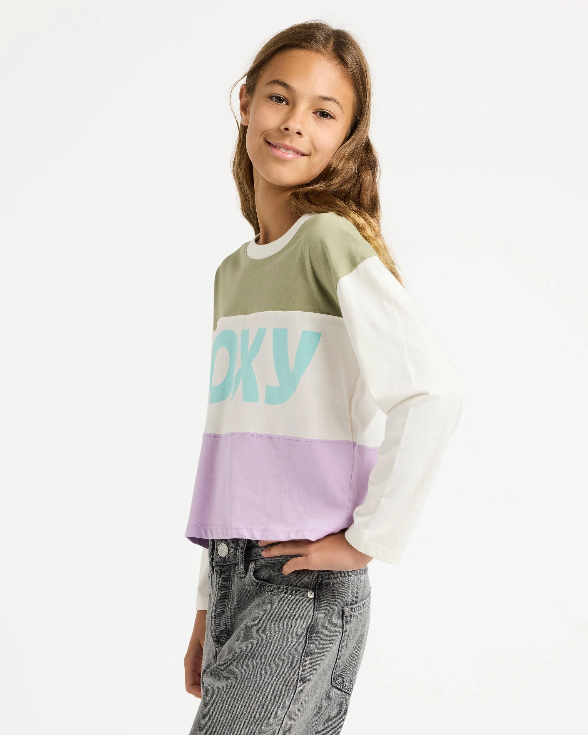 Girls 4-16 Sundaze Spirit Long Sleeve T-Shirt - Image 3