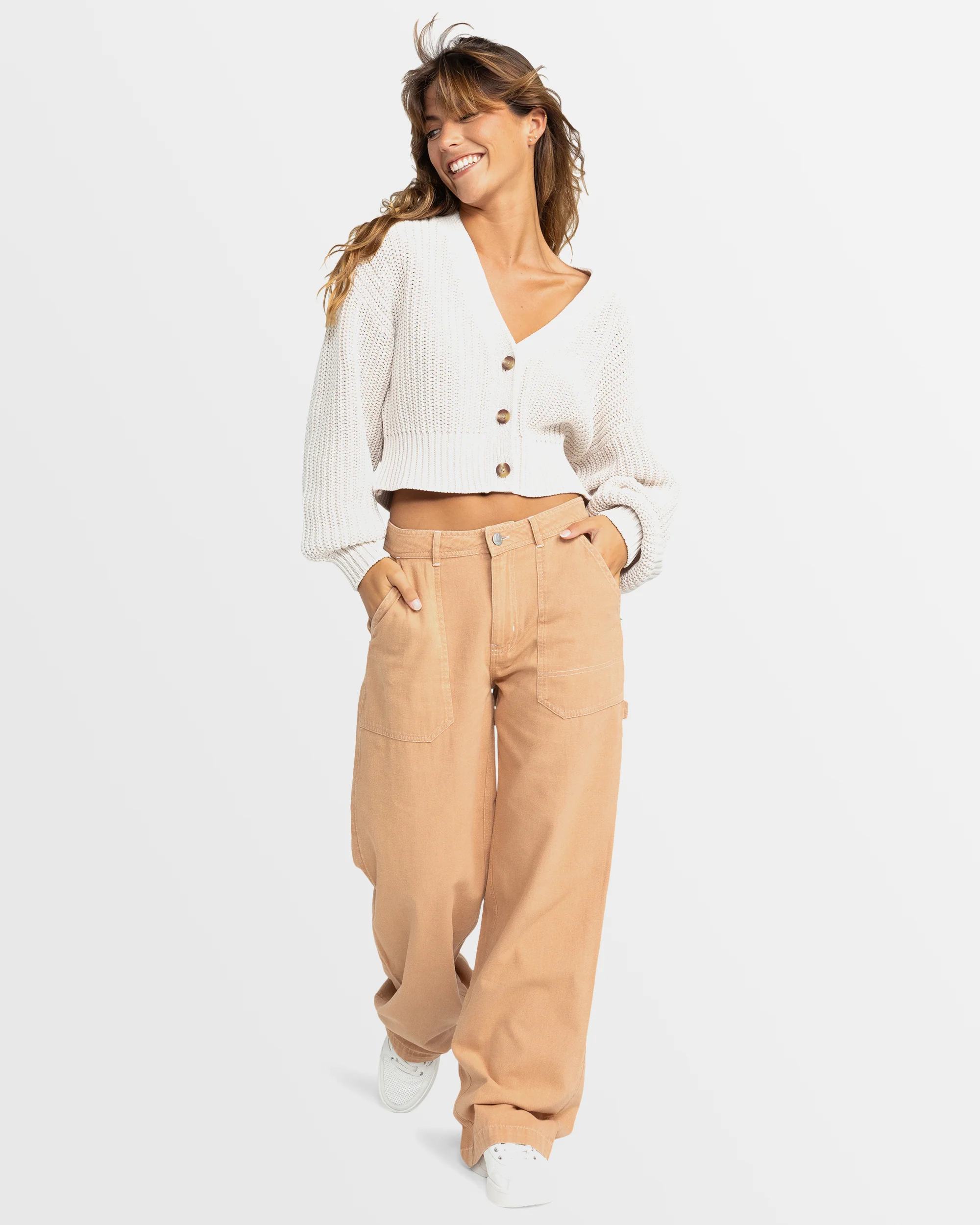 Womens Sundaze Washed Cardigan - Image 4