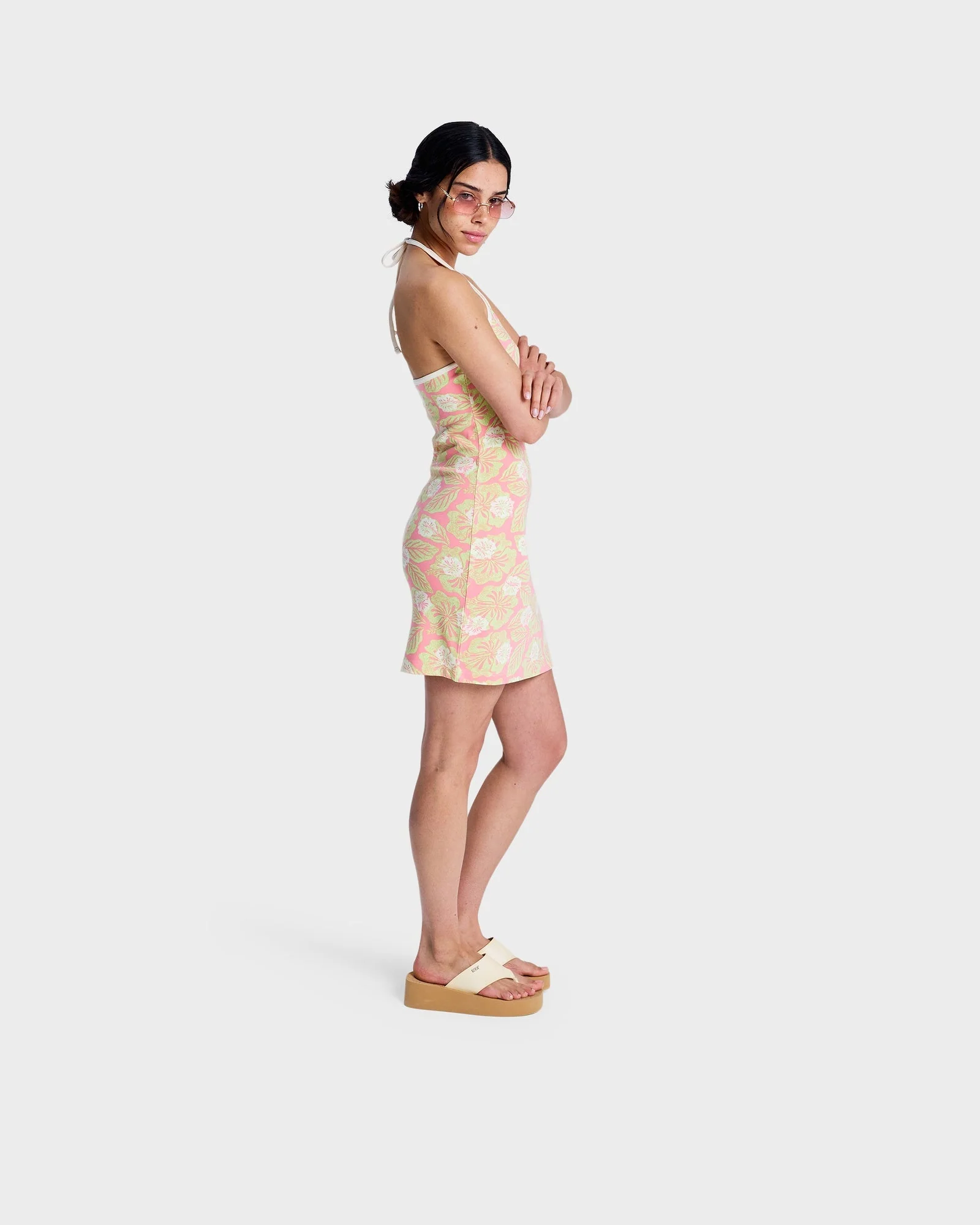 Womens Sunlit Souvenir Mini Dress - Image 4