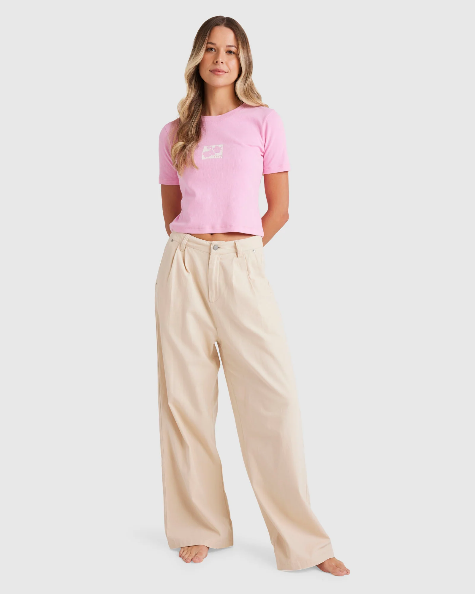 Womens Sunny Canvas Trousers - Image 5