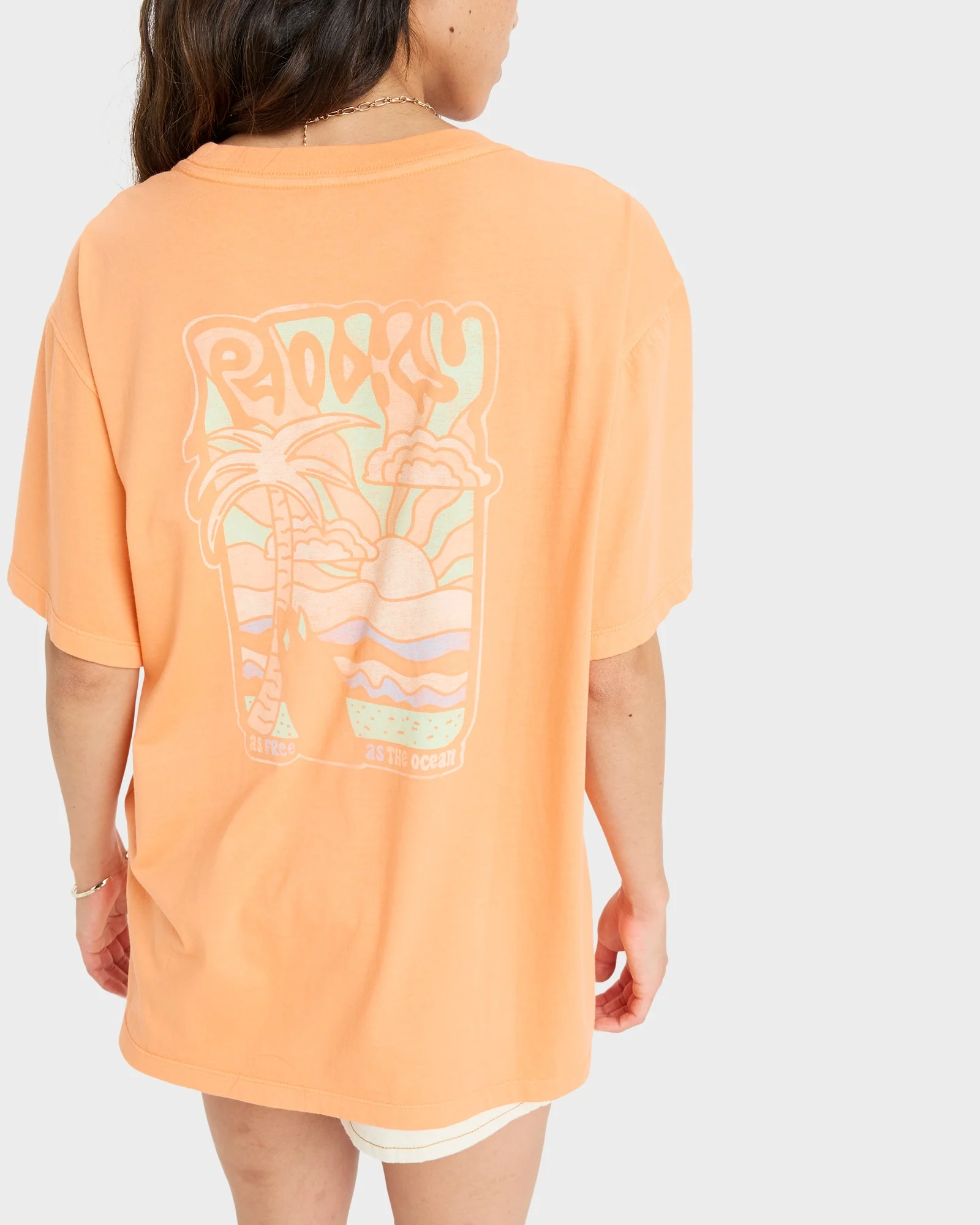 Womens Sunny Oversize Enzyme Wash T-Shirt - Image 3