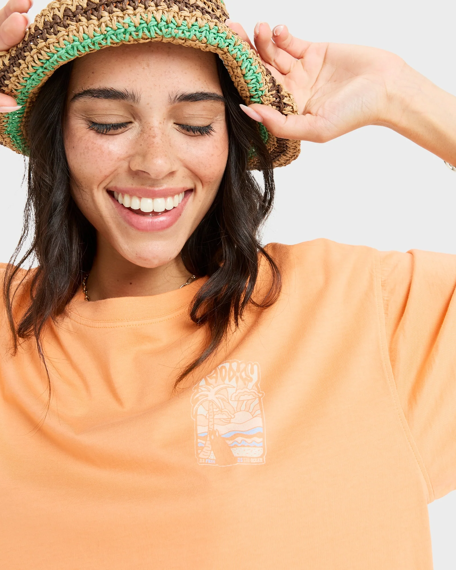 Womens Sunny Oversize Enzyme Wash T-Shirt - Image 4