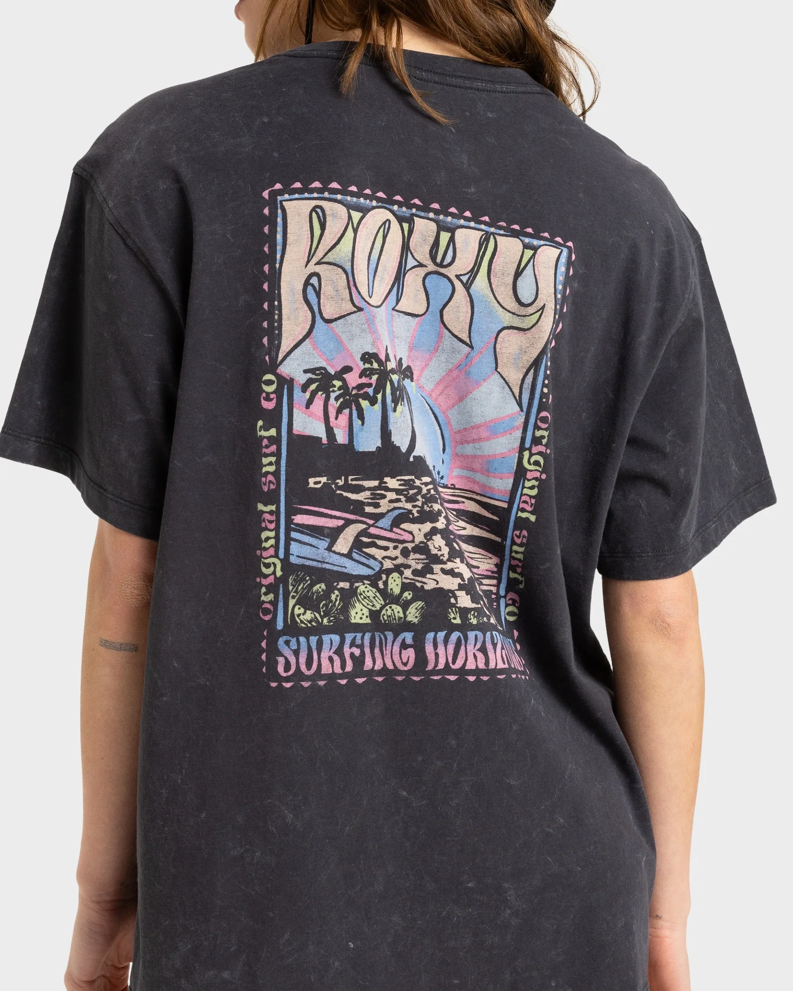 Womens Sunny Oversized Optic Wash T-Shirt - Image 4