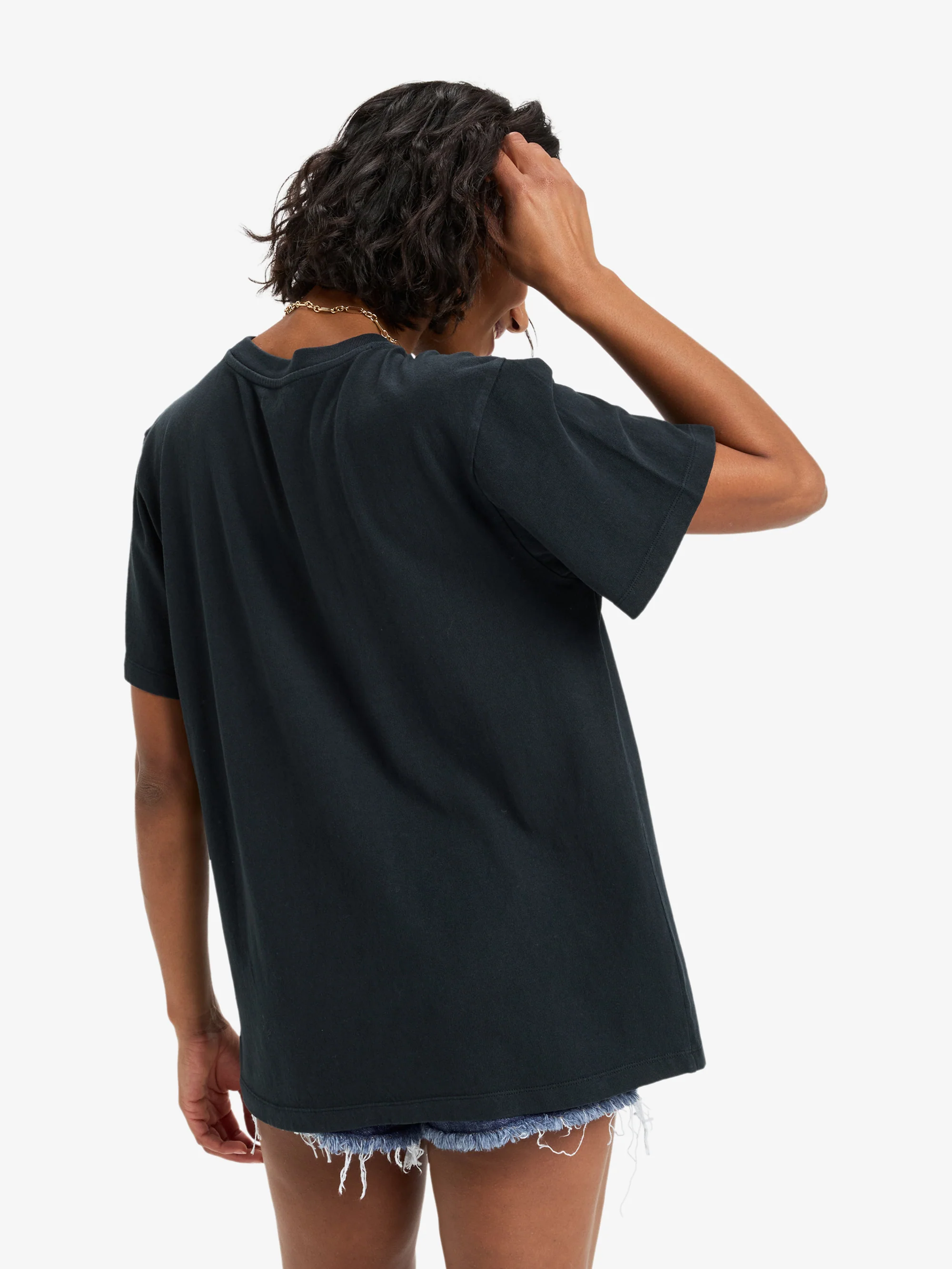 Womens Sunny Oversized Stone Wash T-Shirt - Image 2
