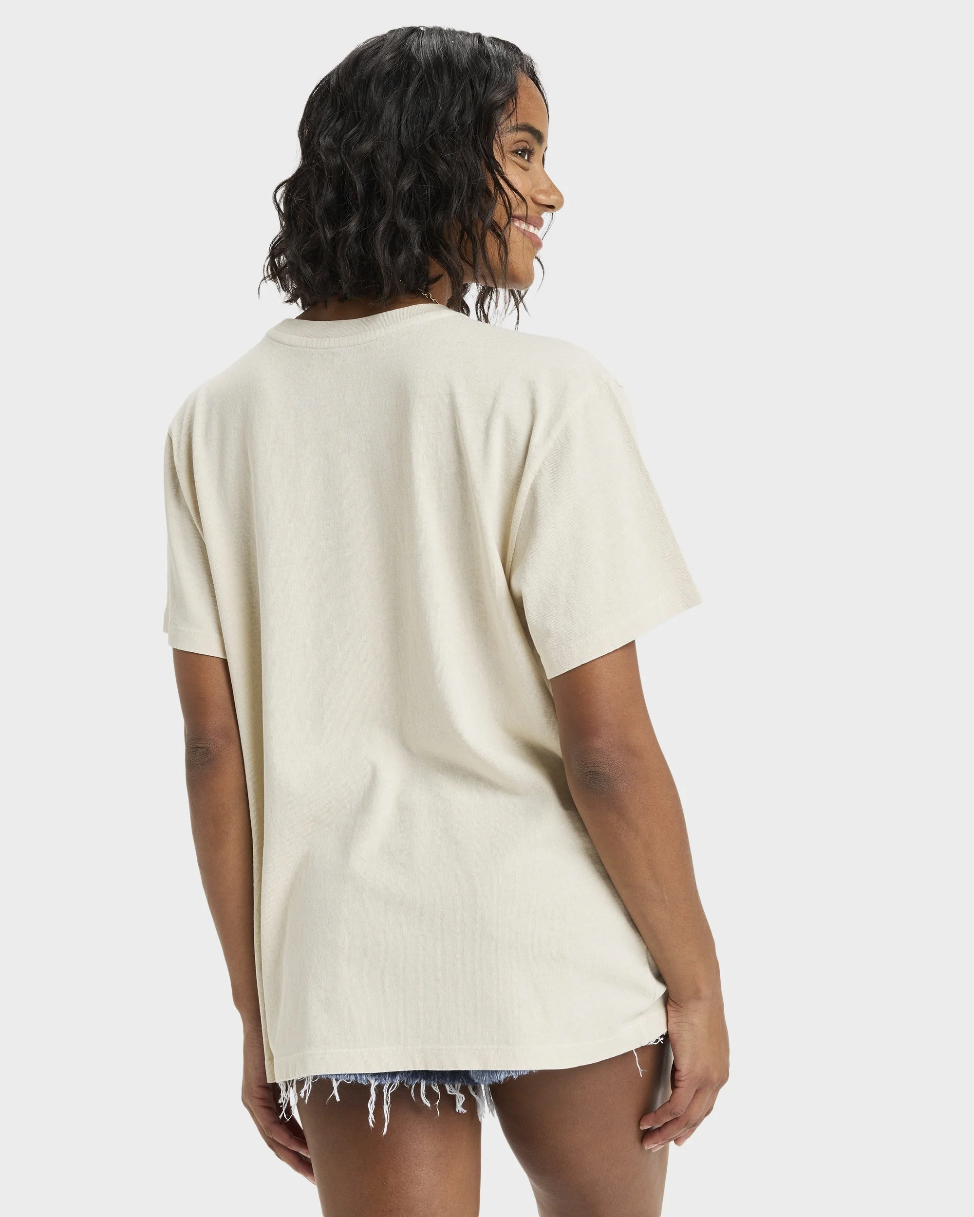 Womens Sunnyoversize Stone Wash T-Shirt - Image 3