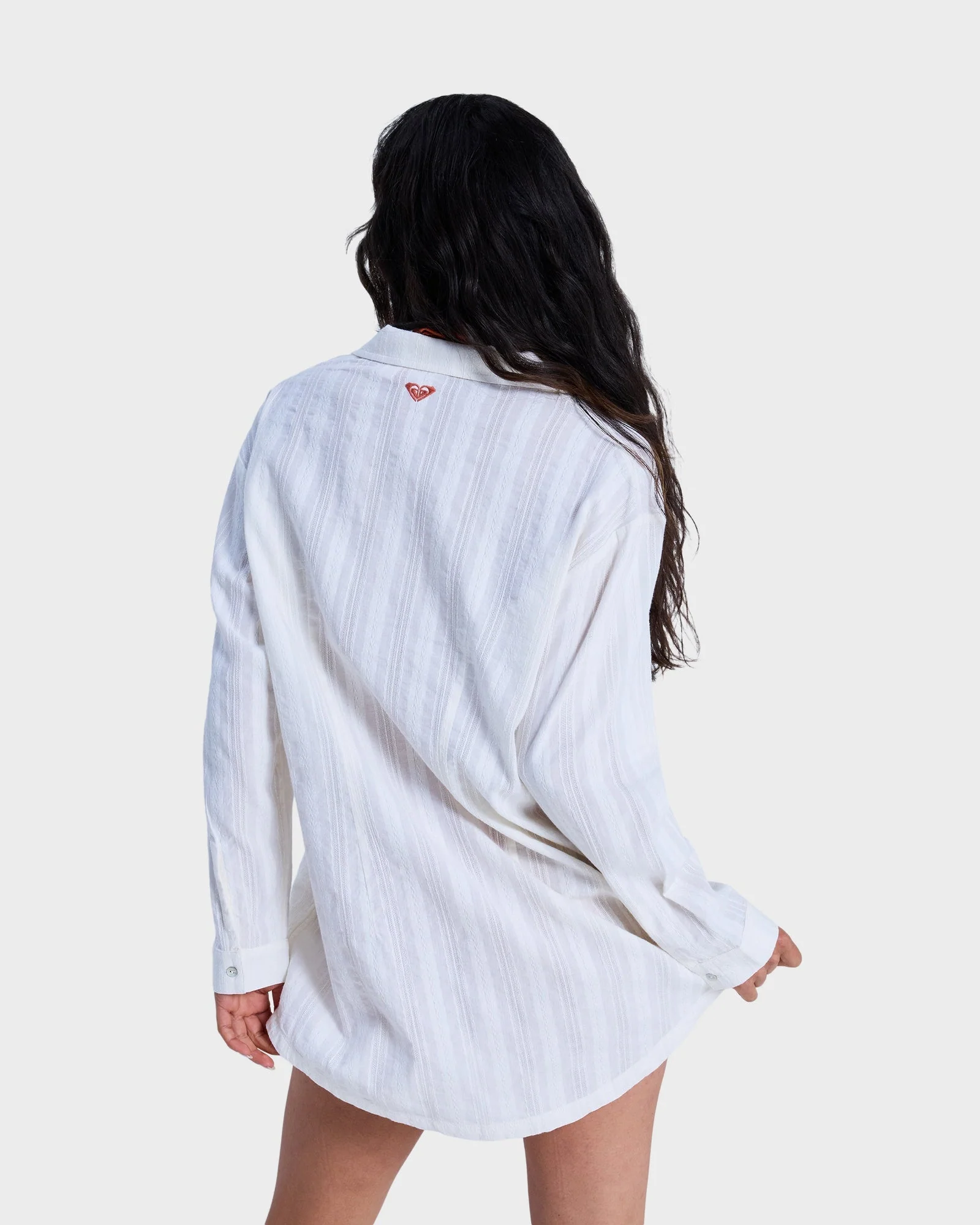 Womens Sunset Back Cover Up Shirt - Image 2