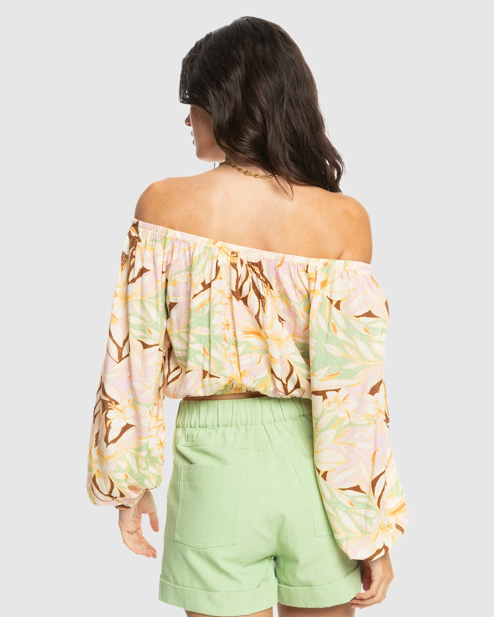 Womens Sunset Kiss Printed Top - Image 3