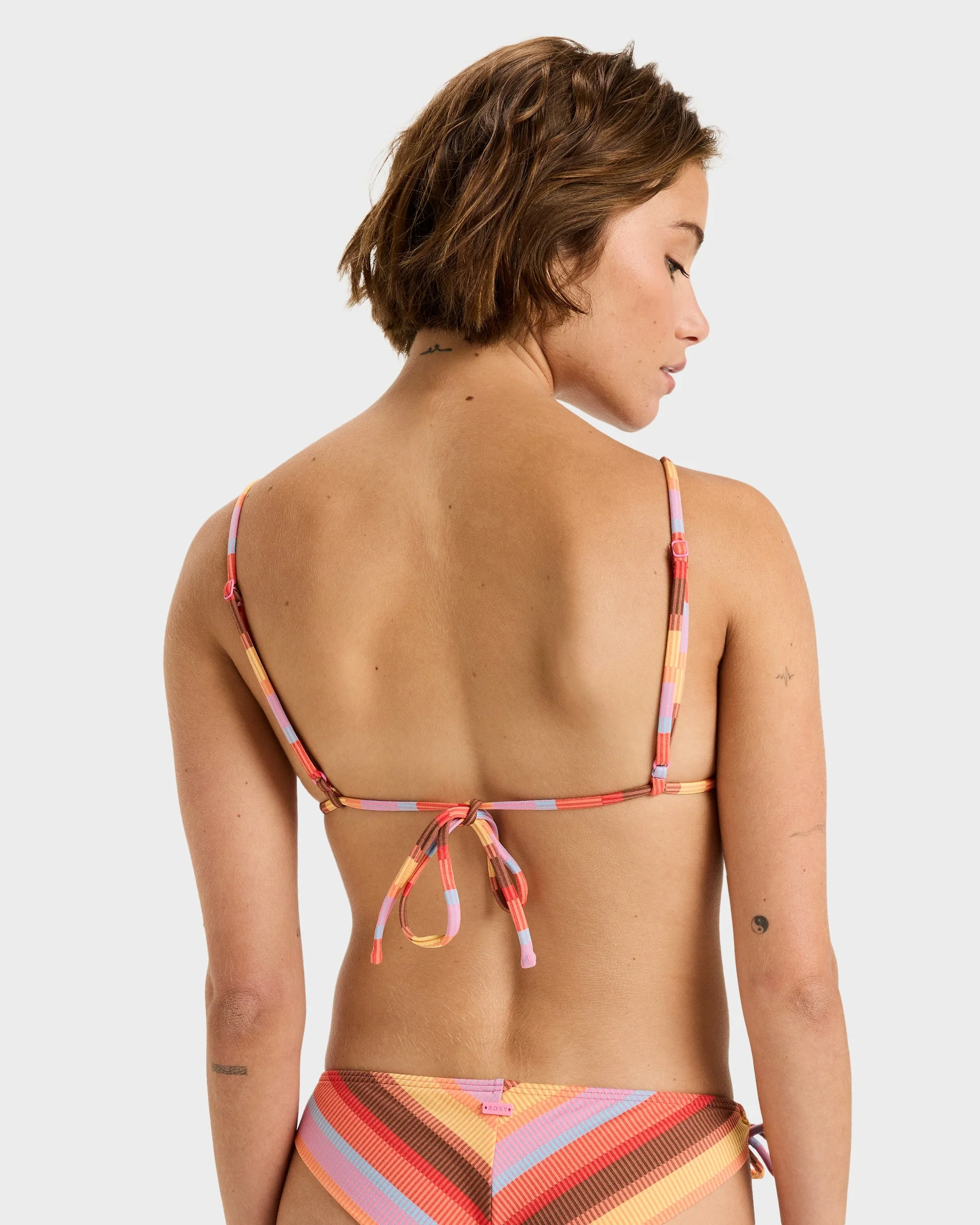 Womens Stripe Bikini Top - Image 3