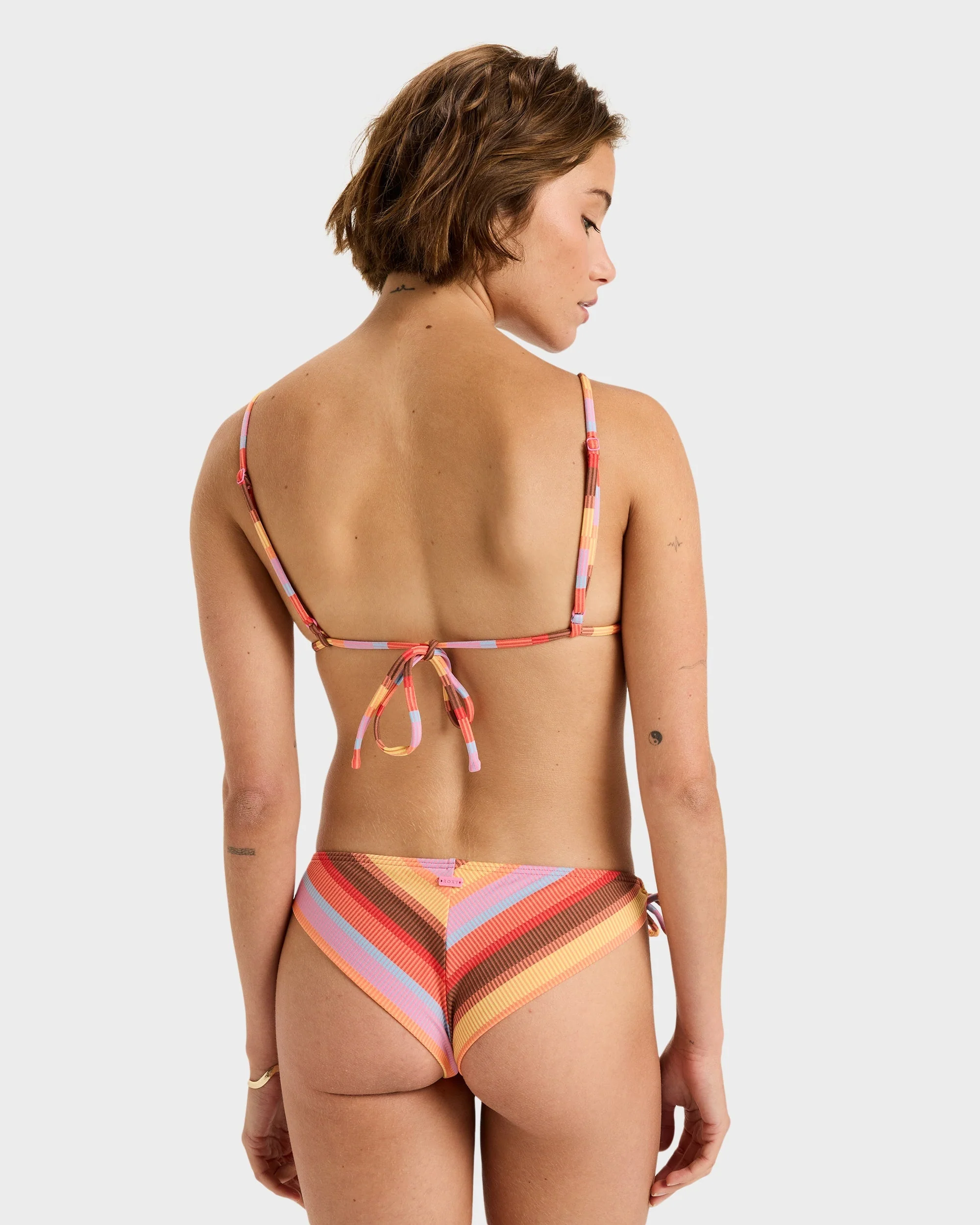 Womens Stripe Cheeky Bikini Bottom - Image 2