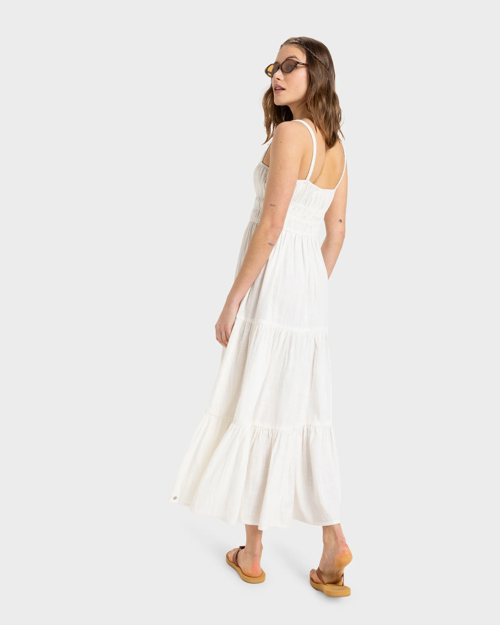 Womens Sunshine Coastline Solid Maxi Dress - Image 3