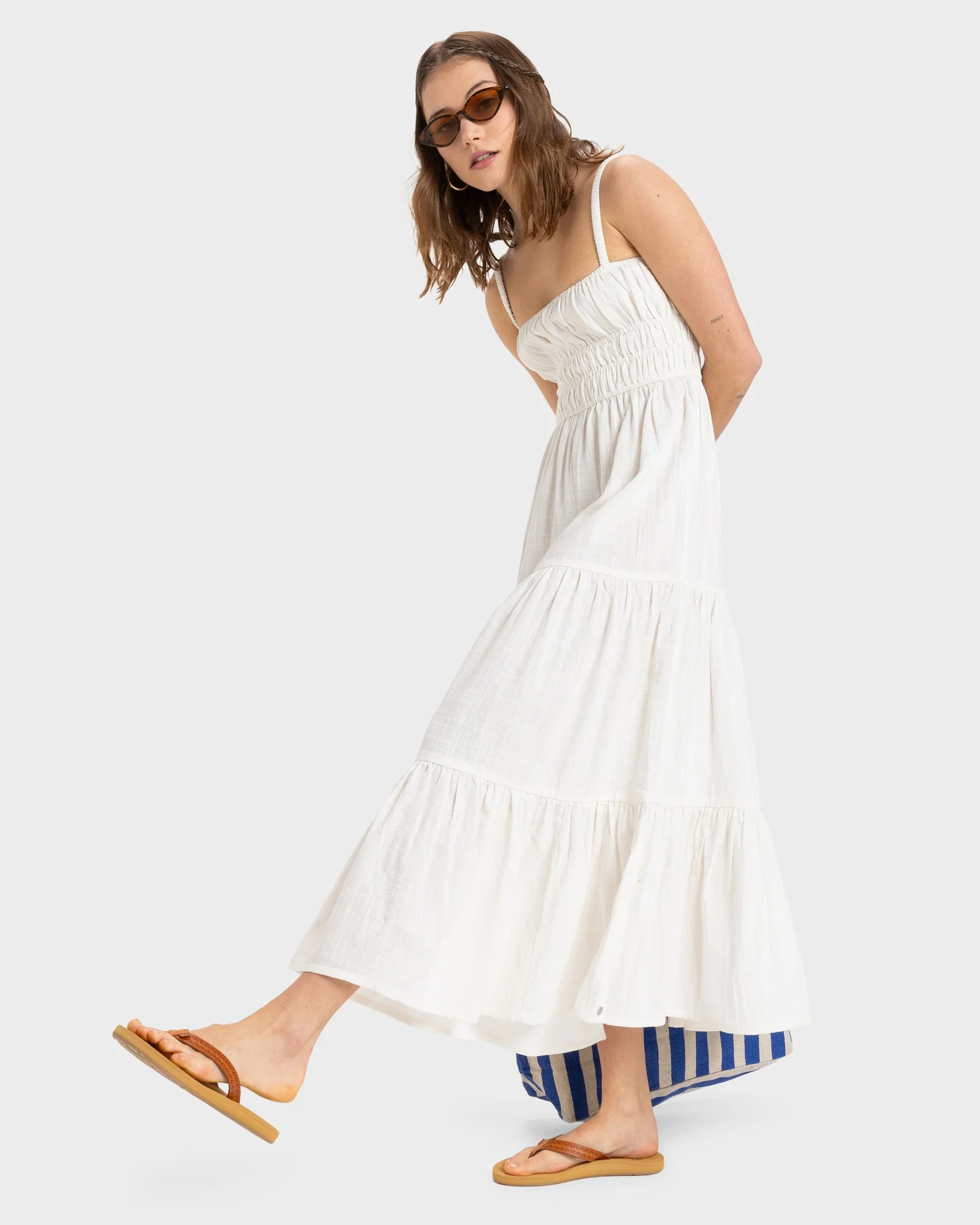 Womens Sunshine Coastline Solid Maxi Dress - Image 5
