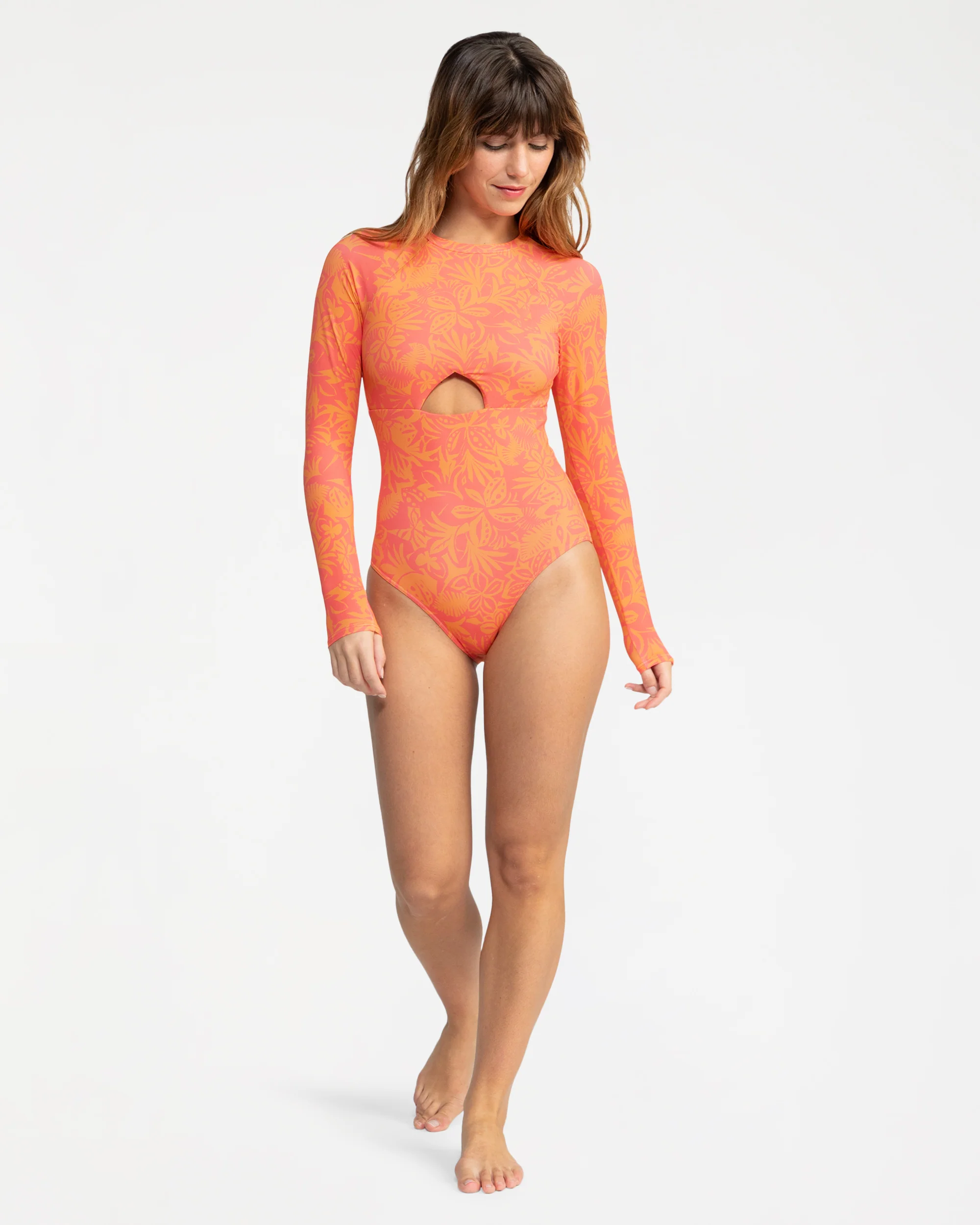 Womens Suntrip Long Sleeve One Piece Swimsuit - Image 5