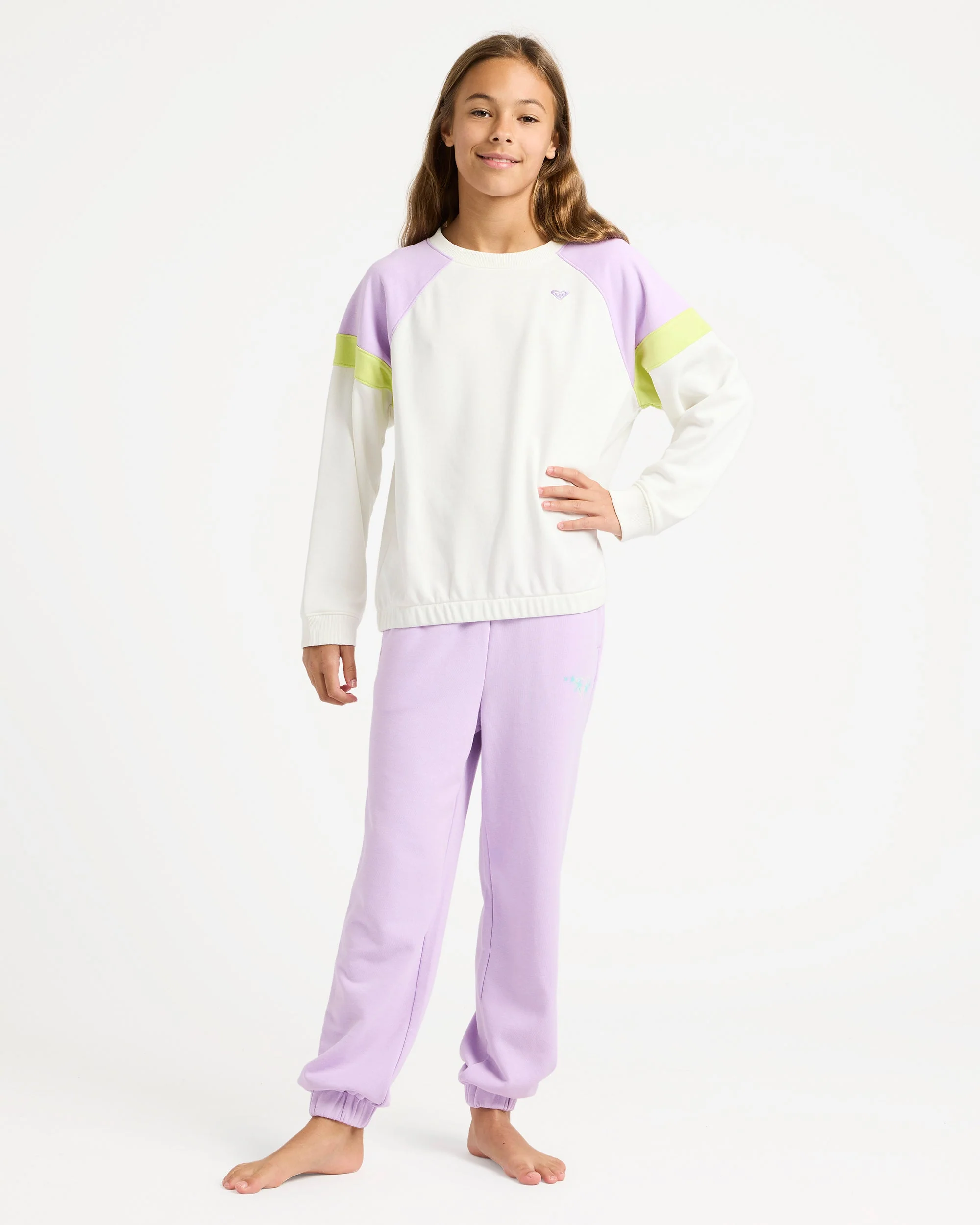 Girls 4-16 Surf Feeling Wide Trackpants - Image 6