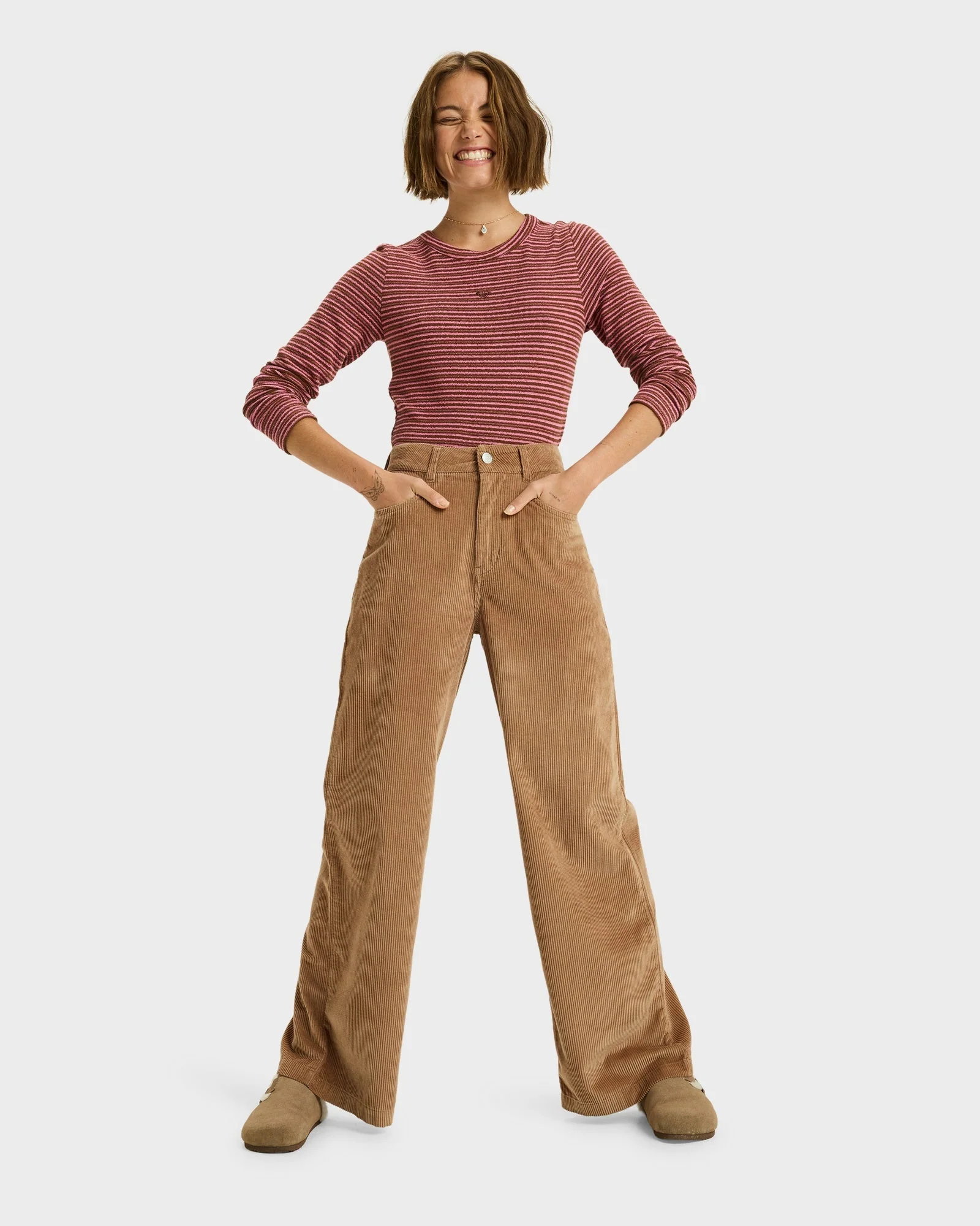 Womens Surf On Cloud Cord Pants - Image 5