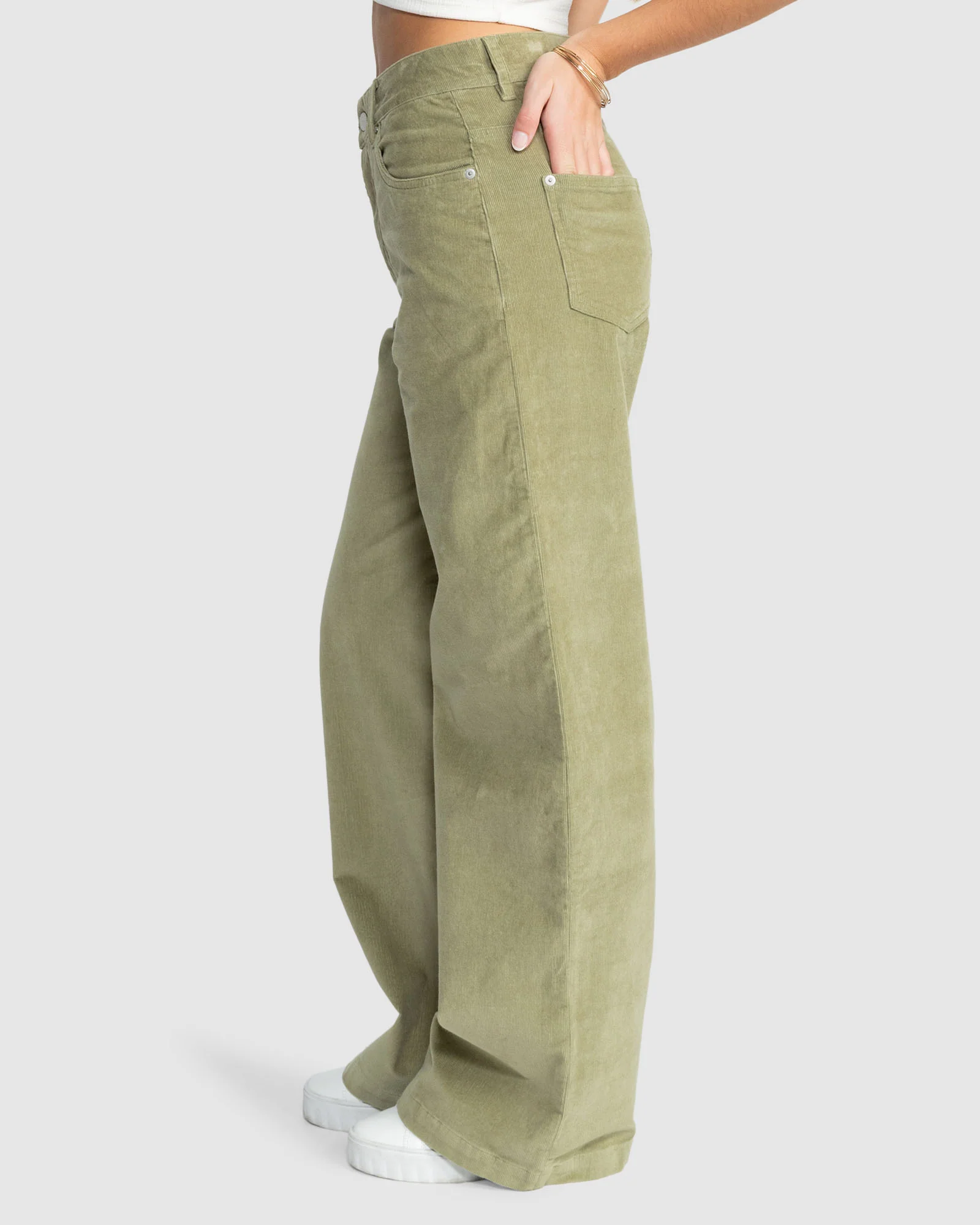 Womens Surf On Cloud Cord Stretch Pants - Image 2