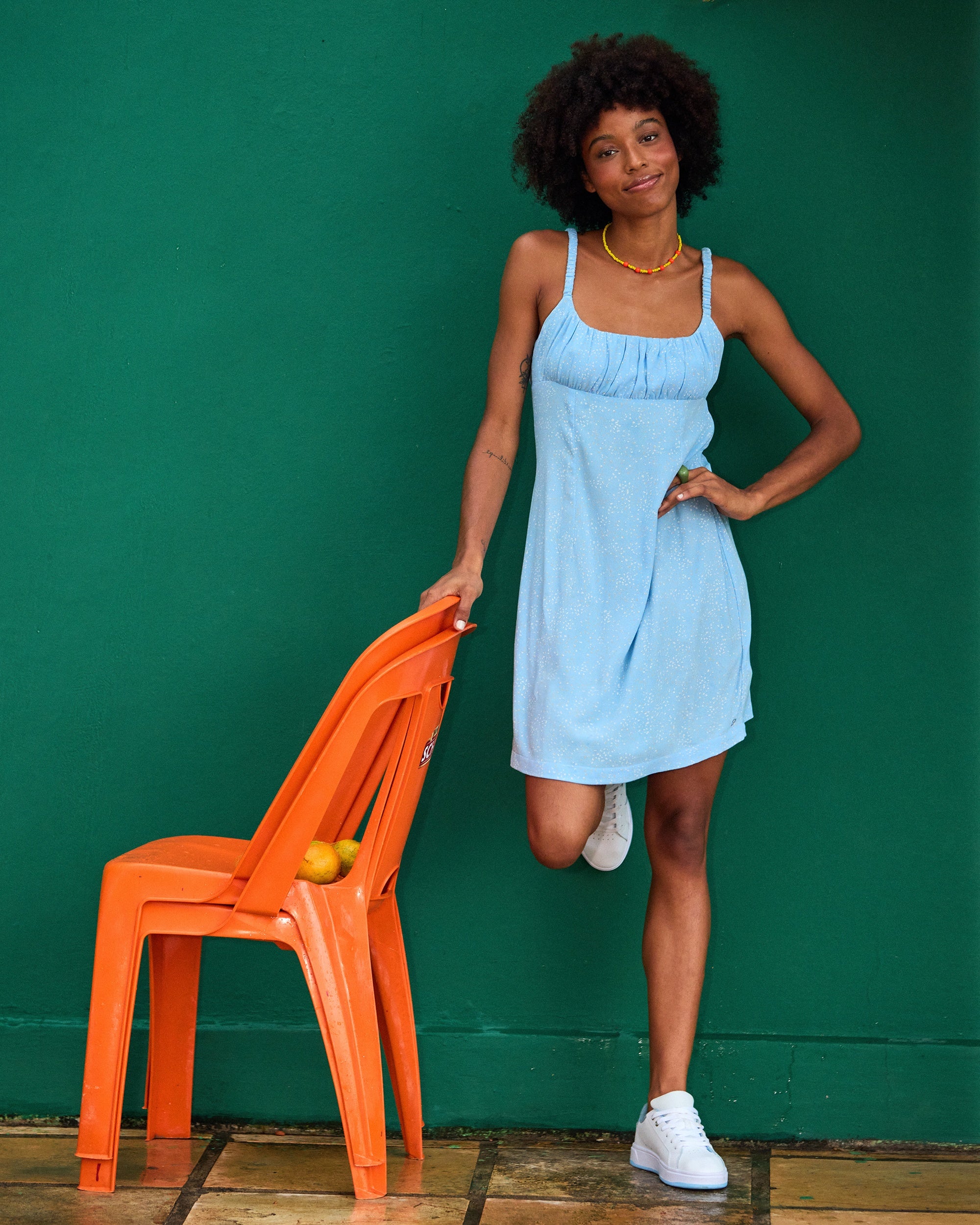 Womens Sweet Lily Mini Slip Dress - Image 6
