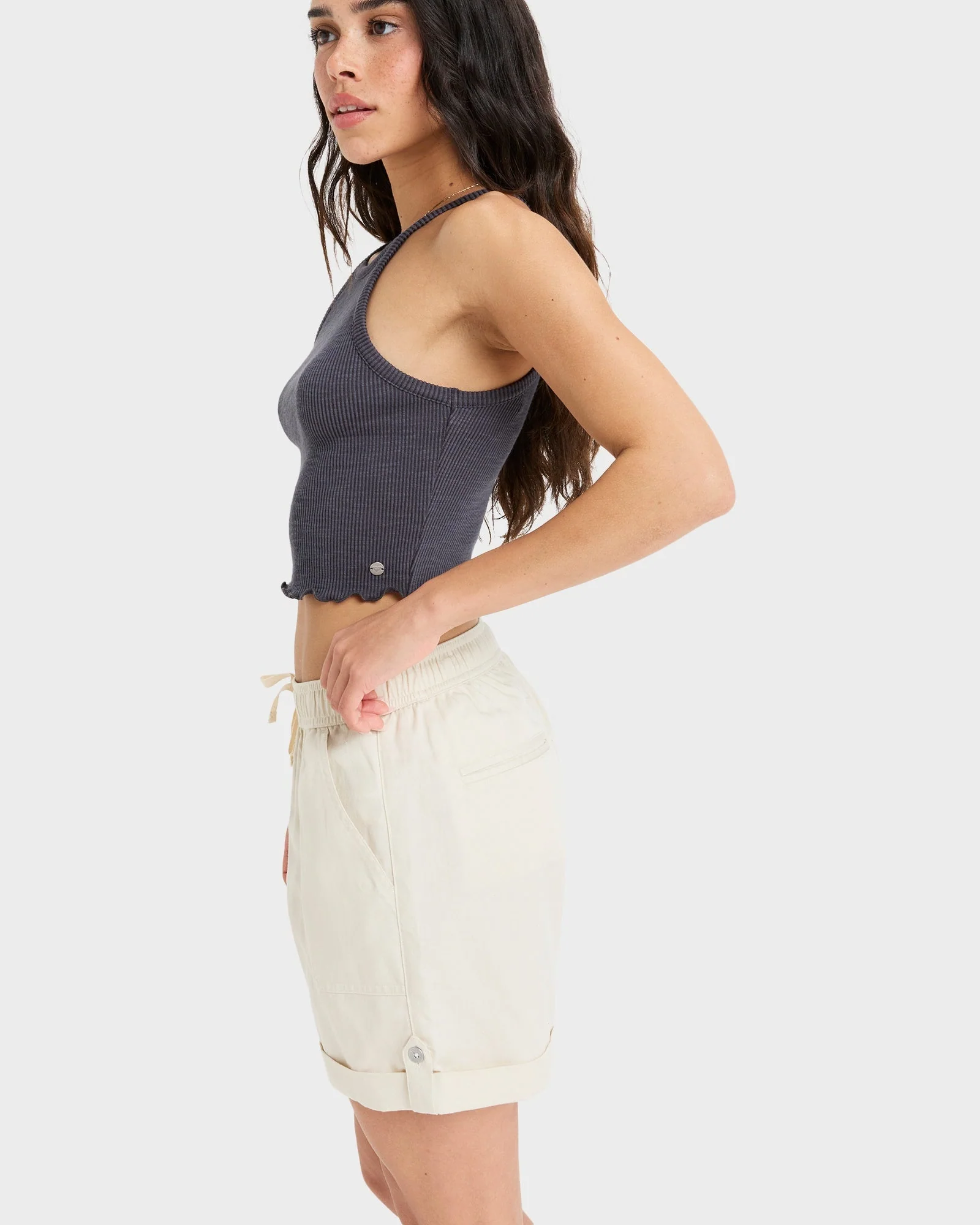 Womens Sweetest Day Elastic Waist Shorts - Image 3