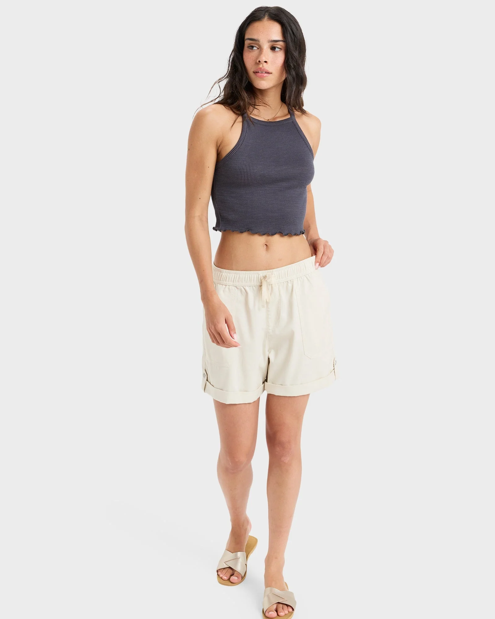Womens Sweetest Day Elastic Waist Shorts - Image 6