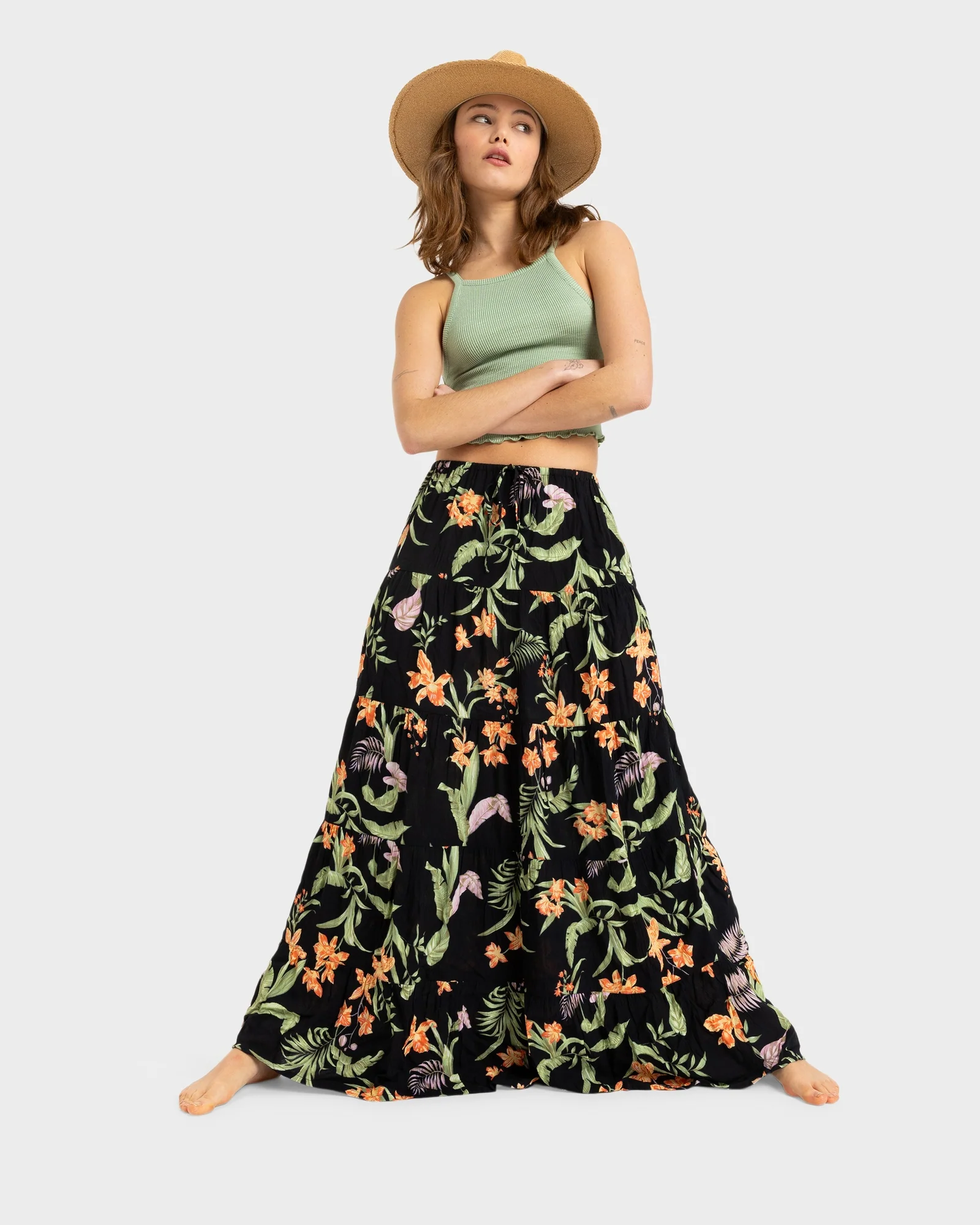 Womens Sweetwater Maxi Printed Skirts - Image 5