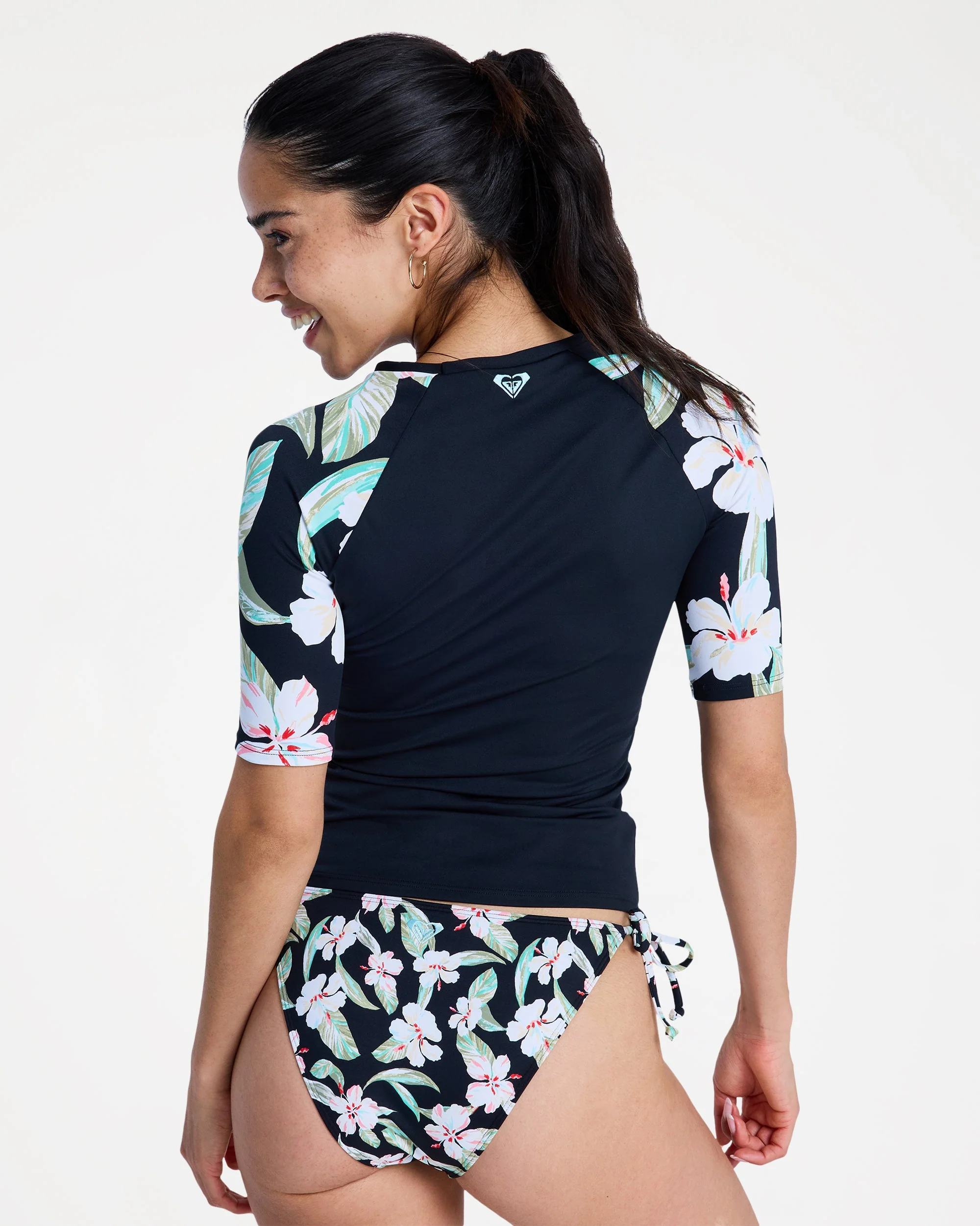 Womens The Classic Lycra Short Sleeve Rash Vest - Image 2