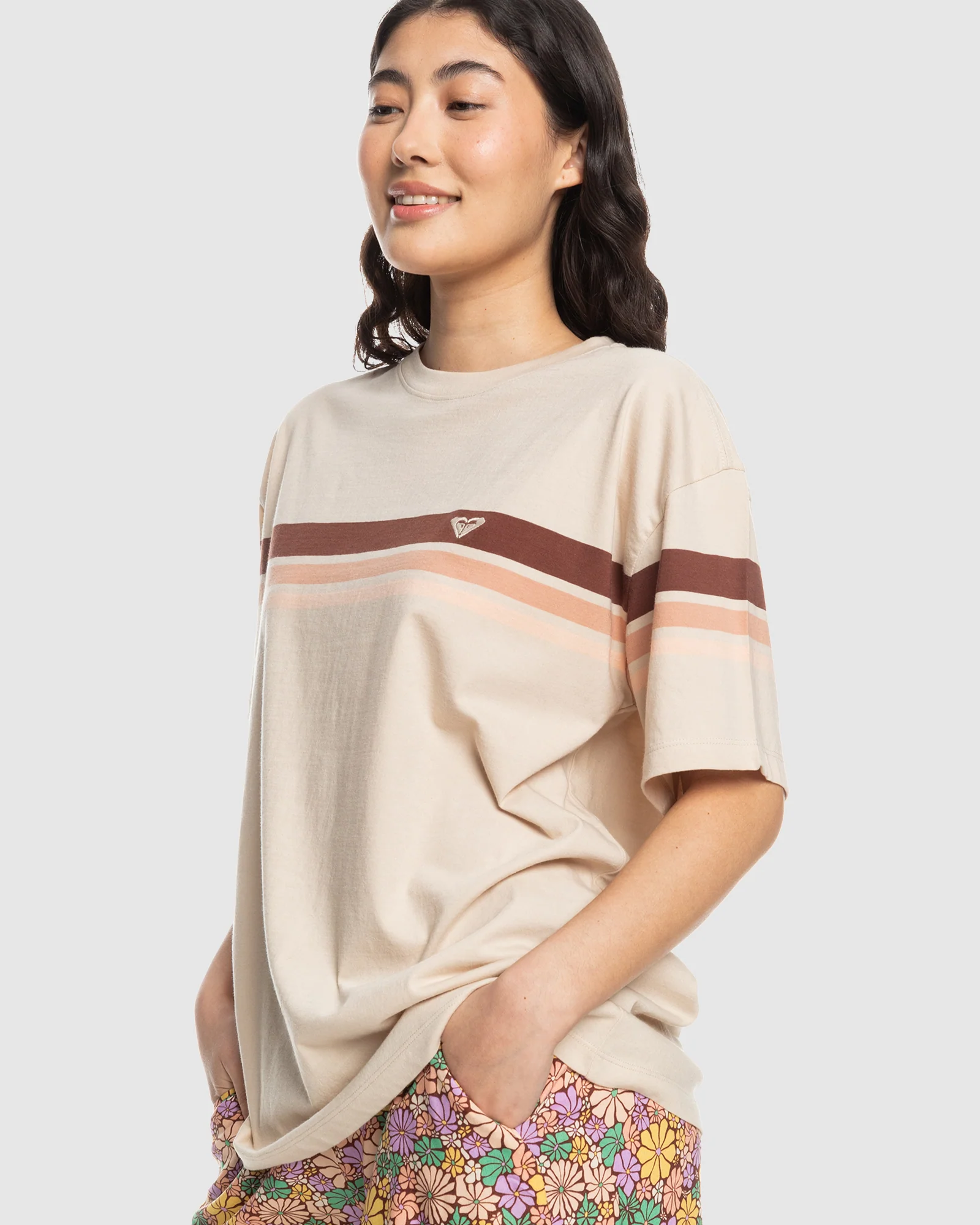 Womens The Colorful Beach Oversized T-Shirt - Image 2