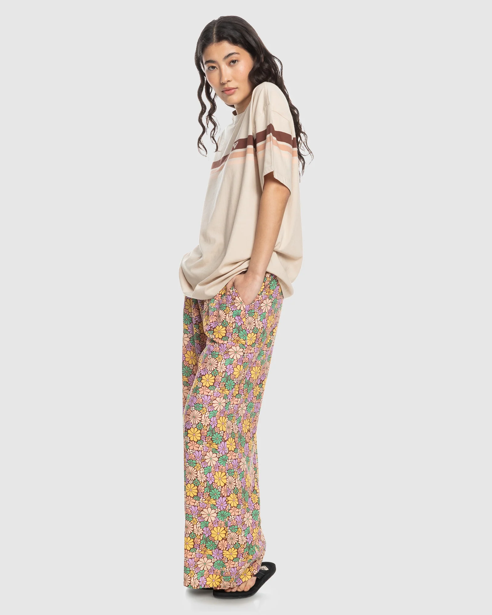 Womens The Colorful Beach Oversized T-Shirt - Image 5