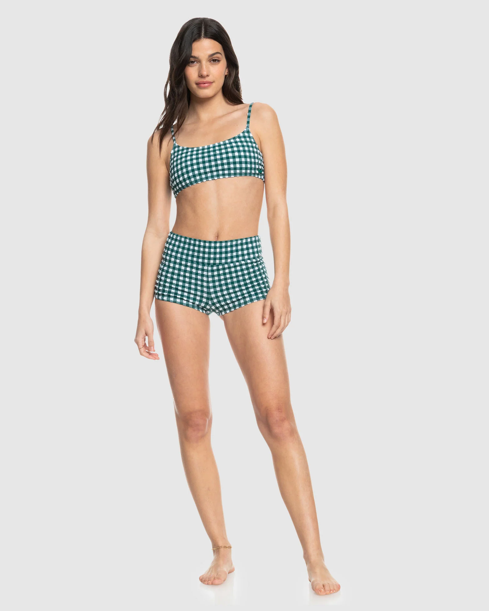 Womens The Plaid Pulse Boyleg Bikini Bottom - Image 5