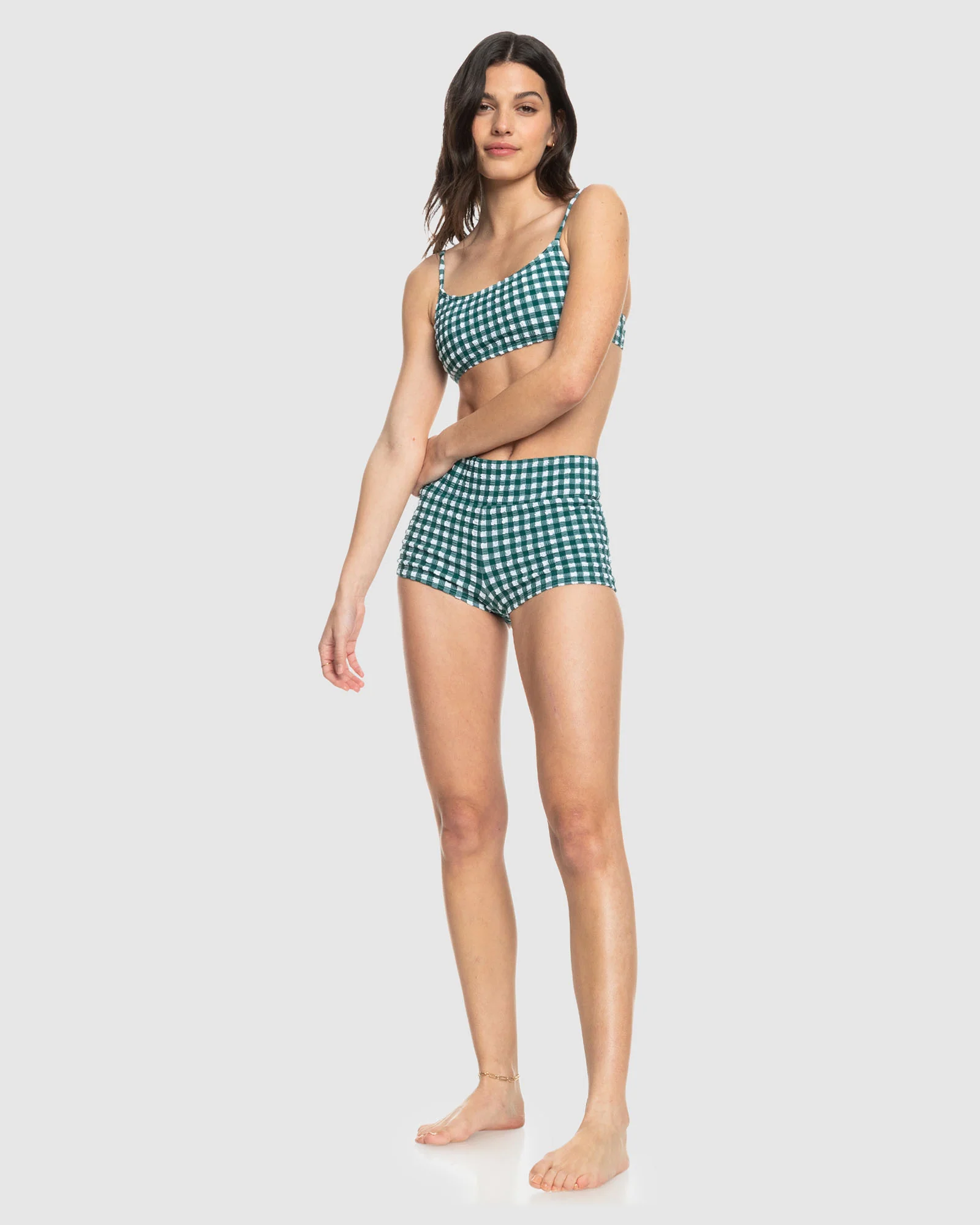 Womens The Plaid Pulse Bralette Bikini Top - Image 4