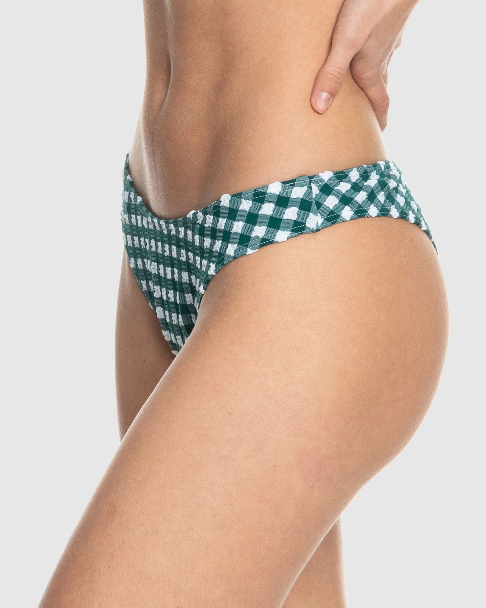 Womens The Plaid Pulse Cheeky Bikini Bottom - Image 2