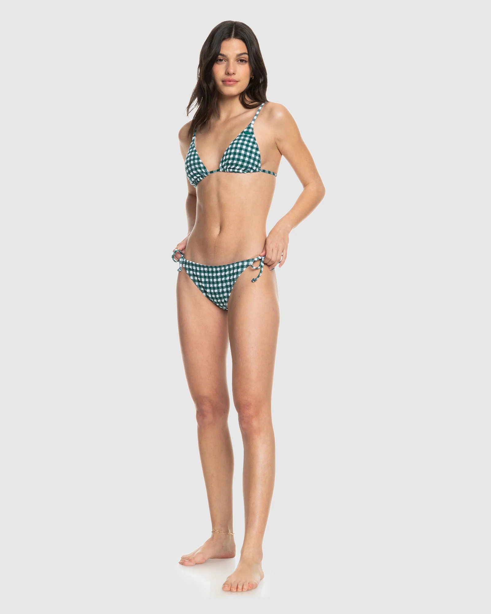 Womens The Plaid Pulse Tiki Tri Bikini Top - Image 4