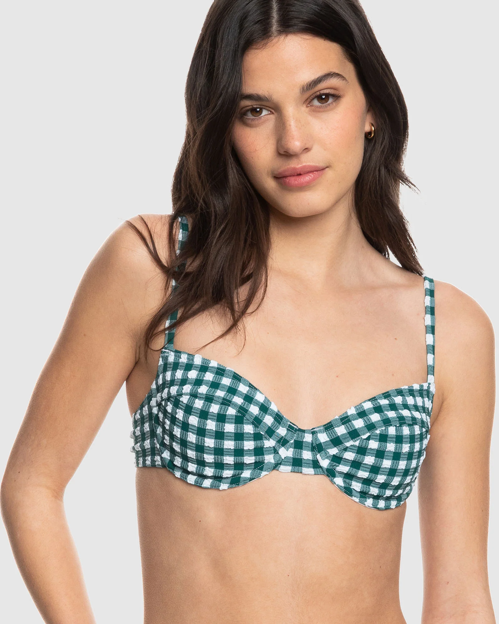 Womens The Plaid Pulse Uw Bra Bikini Top - Image 3
